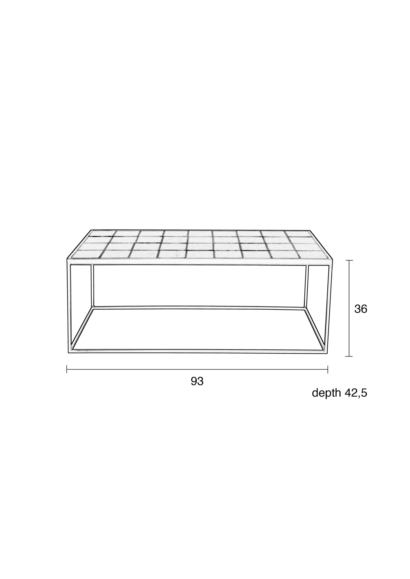 Zuiver salontafel Glazed