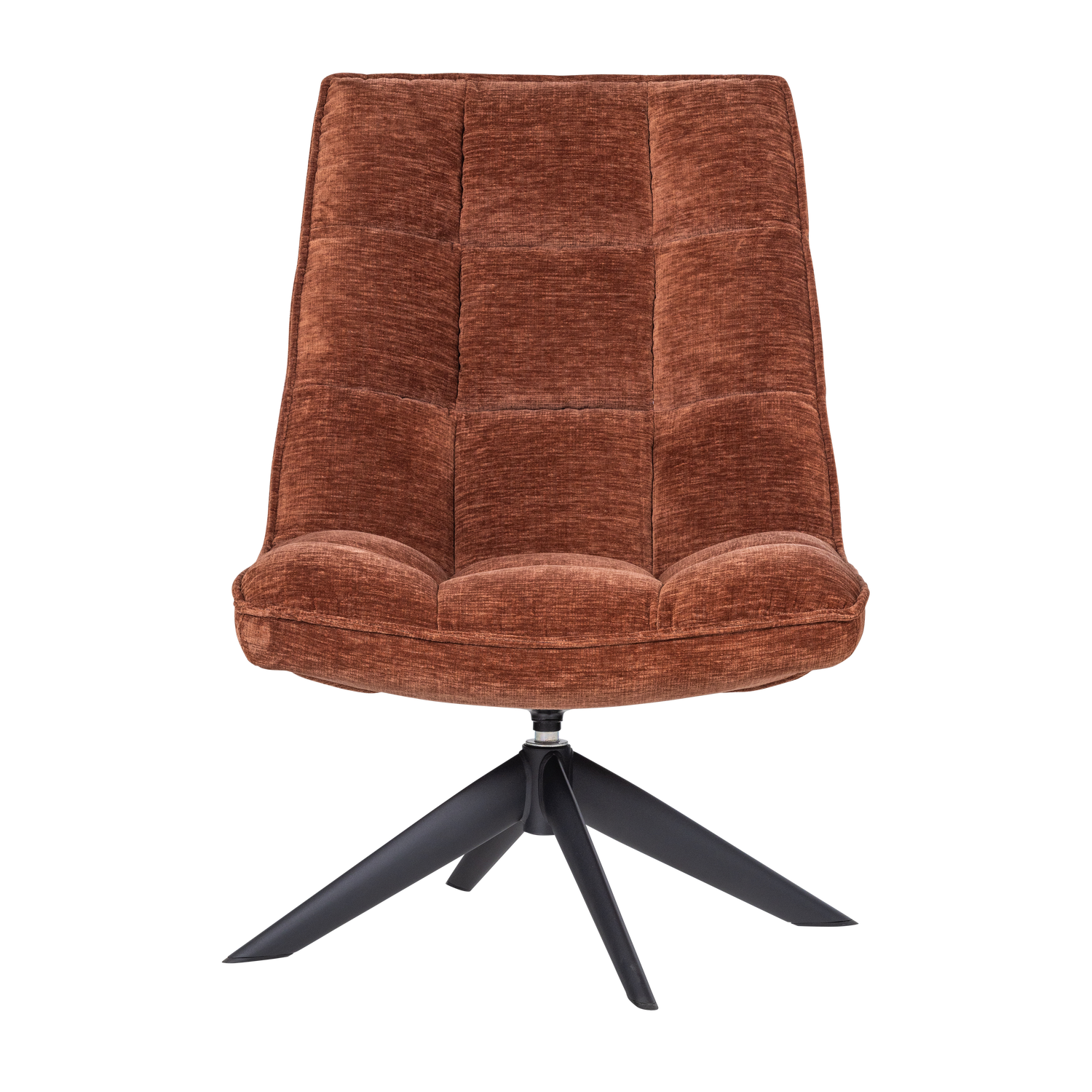 Jouke draaifauteuil chenille structuur roestbruin [fsc]