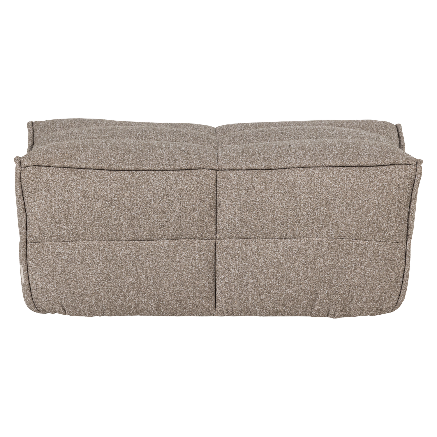 Cluster hocker velvet warm taupe