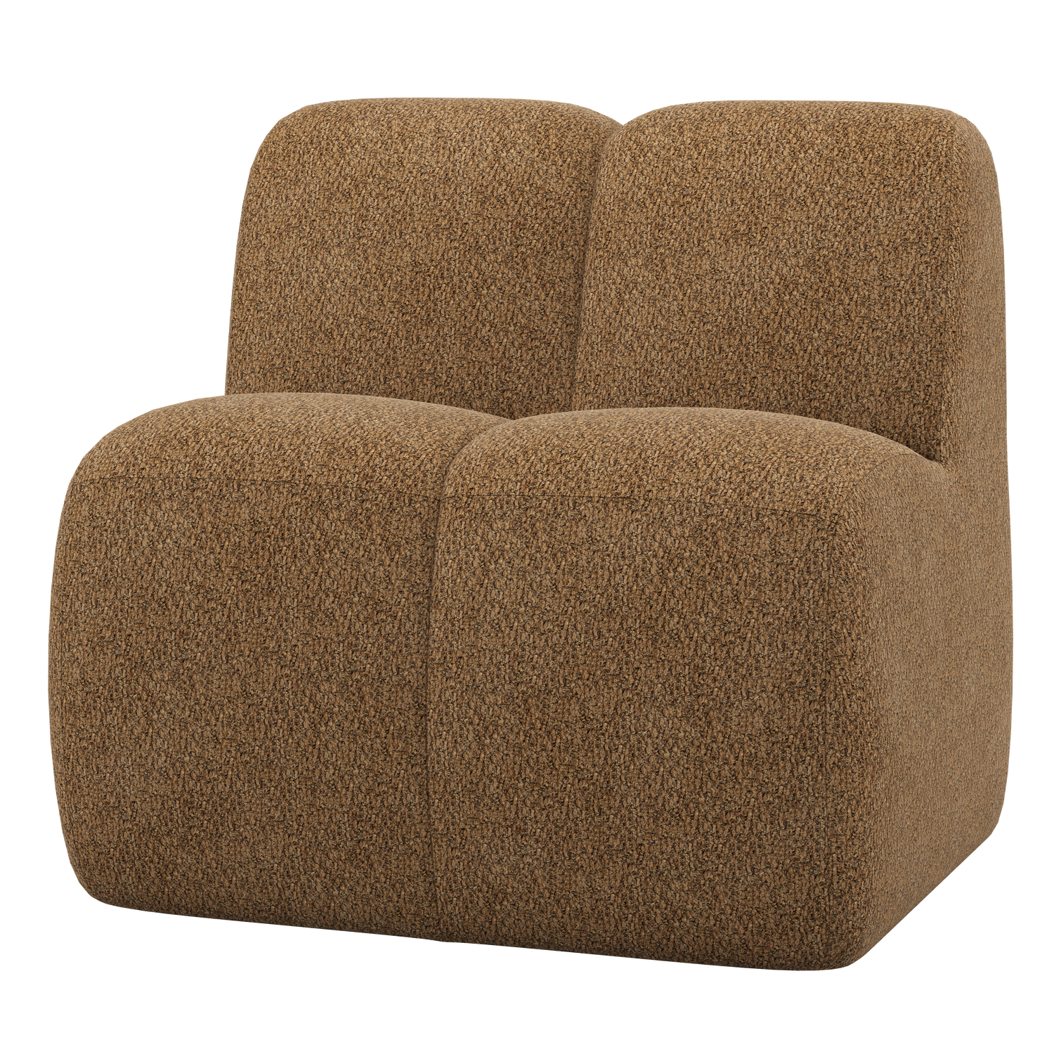 Mojo eetbank 84 cm met rugleuning wollig bruin