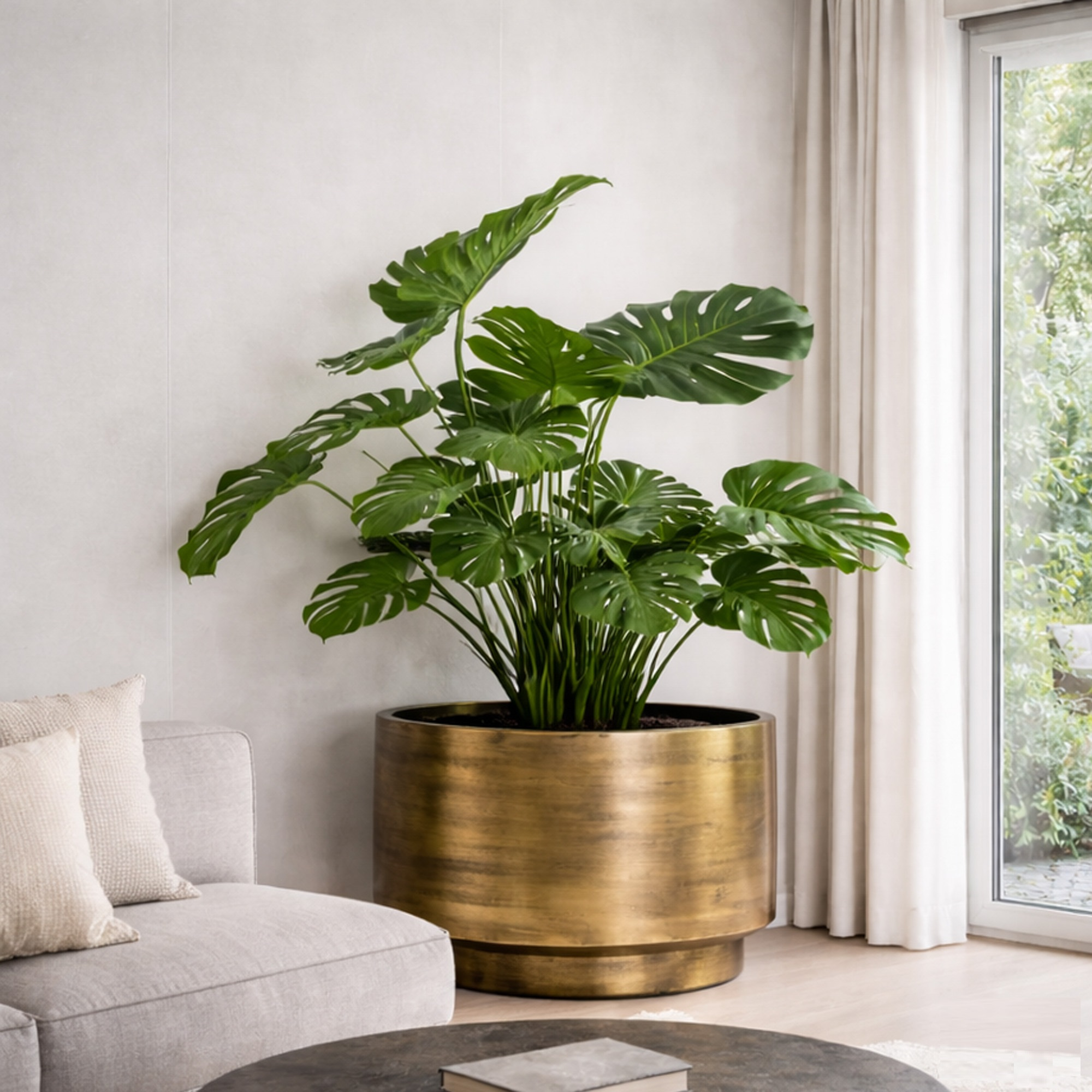 Plantenpot Uyuni aged brass