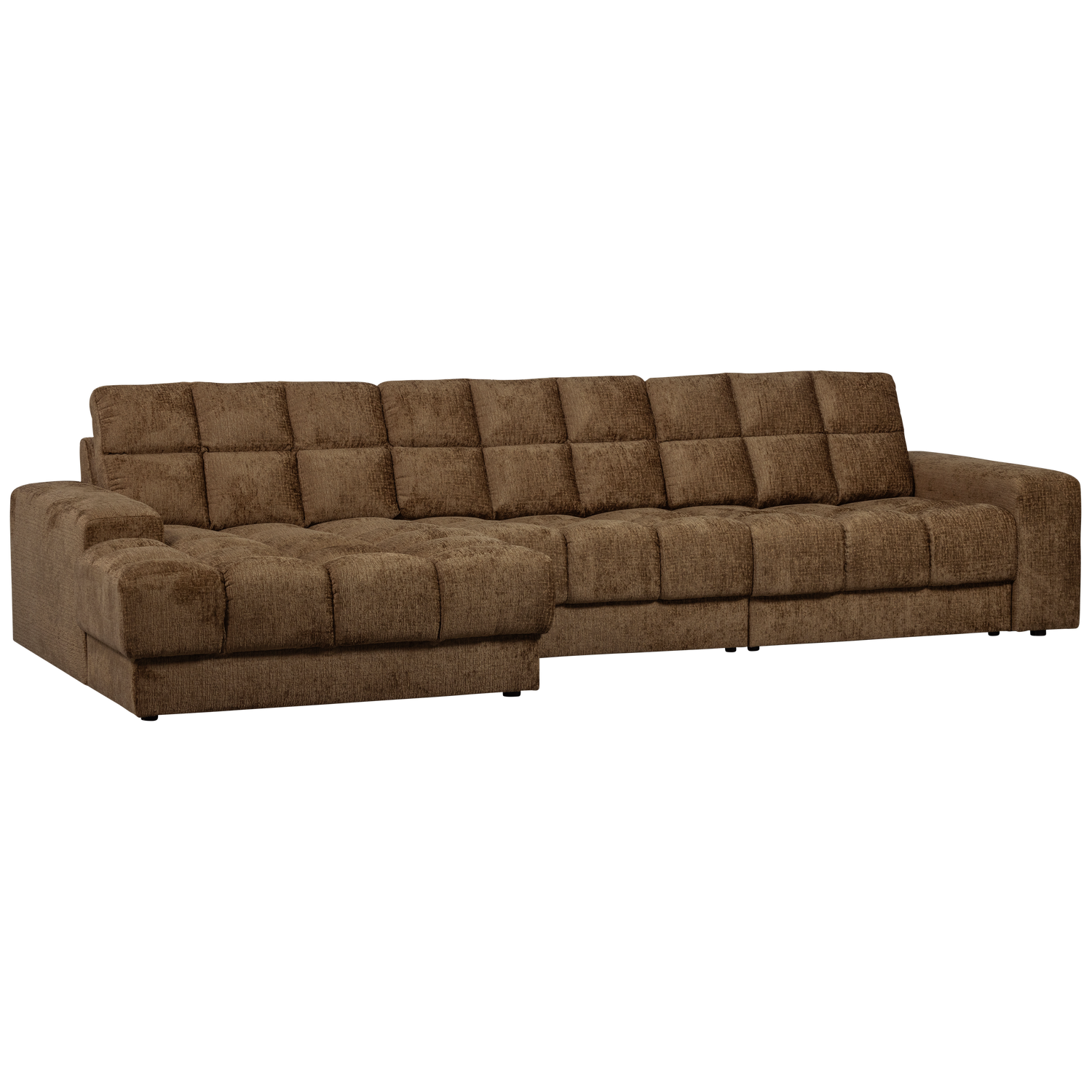 Second date chaise longue links velvet antraciet