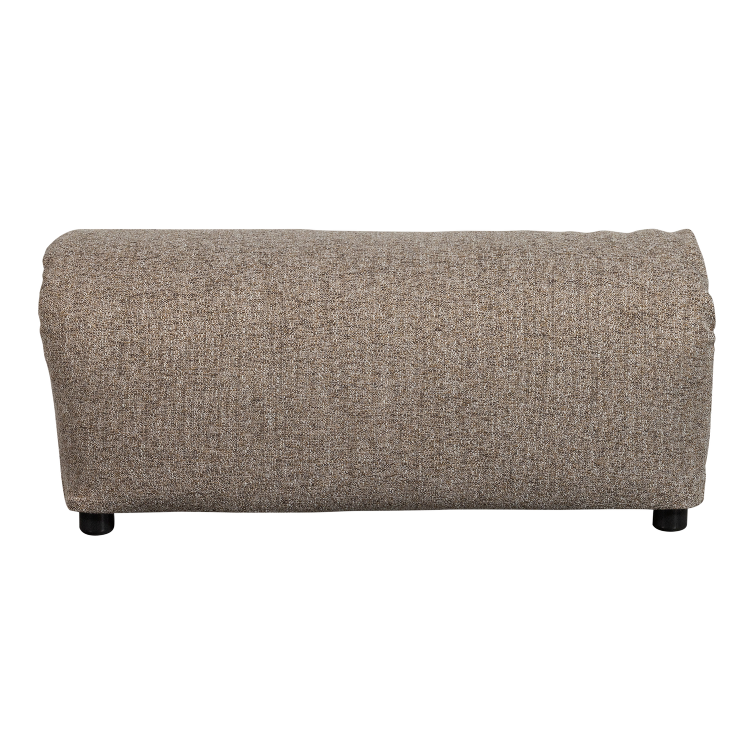 Baggy hocker geweven stof naturel melange