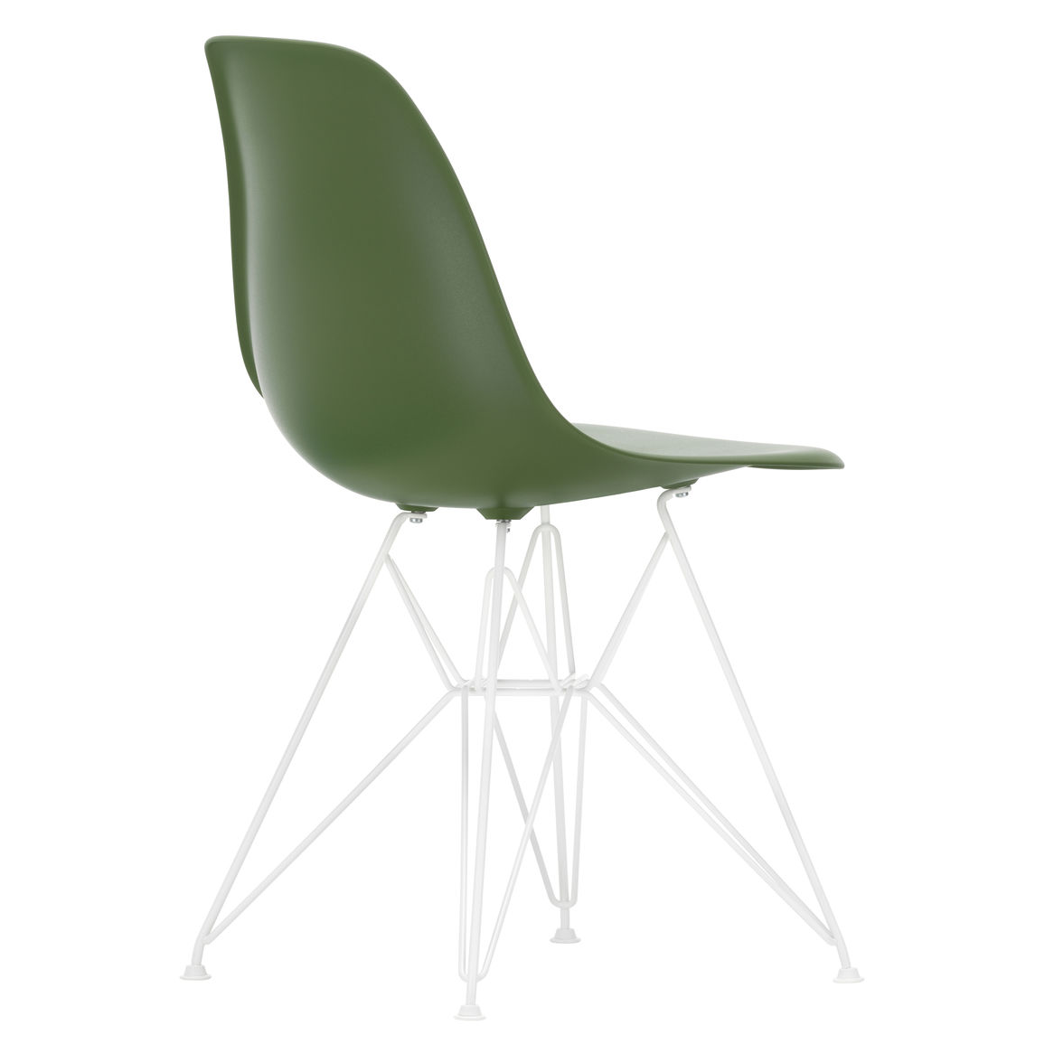 Vitra DSR RE eetkamerstoel wit onderstel