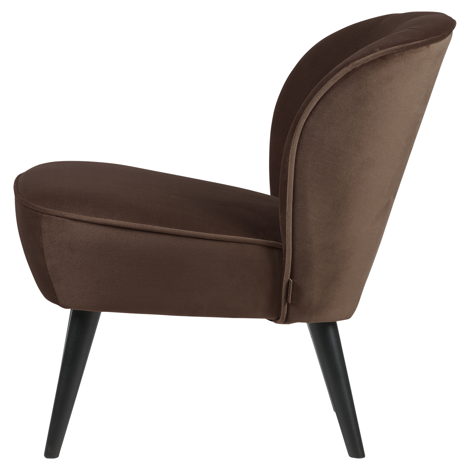Sara fauteuil velvet donkerbruin [fsc]