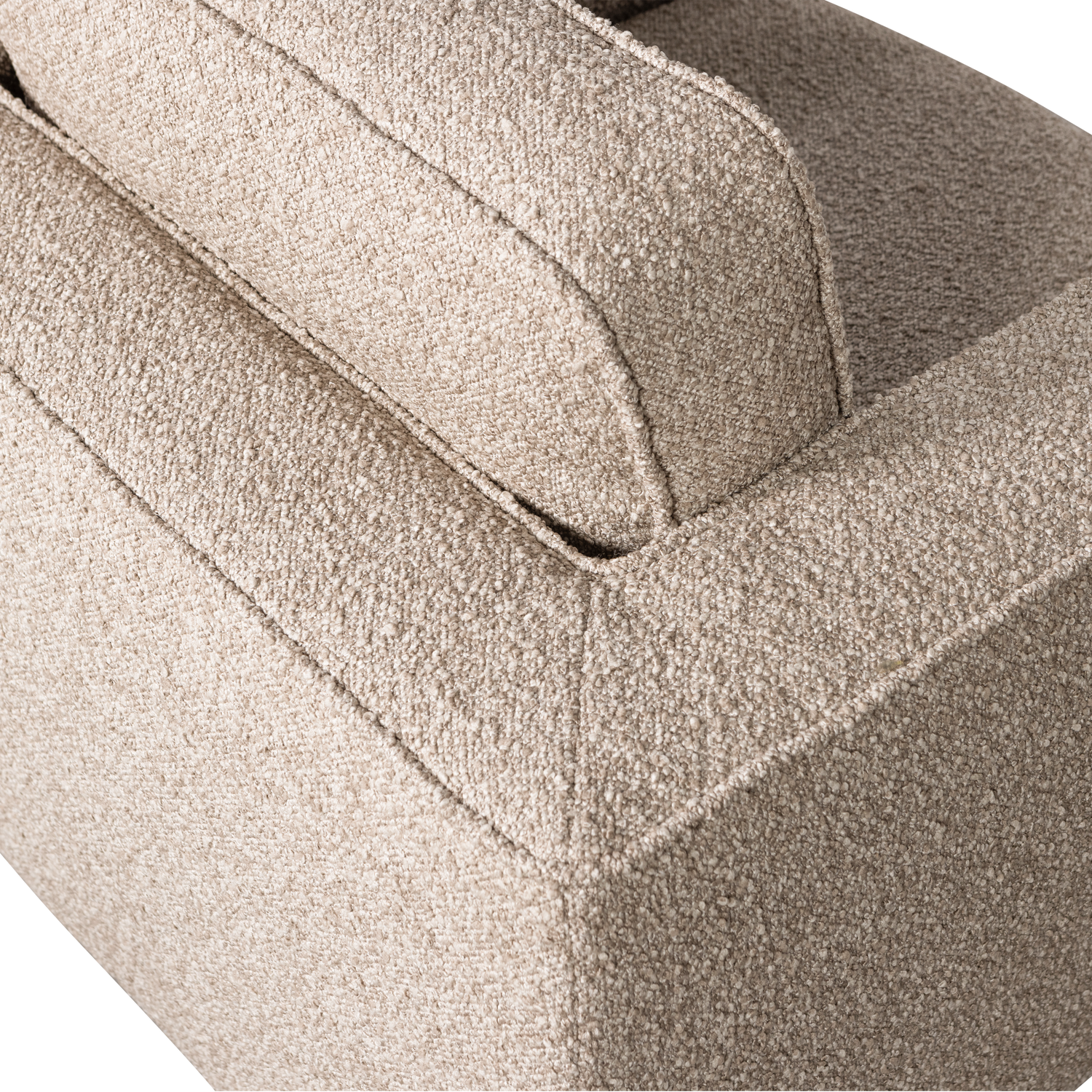 Lazy draaifauteuil boucle bruin