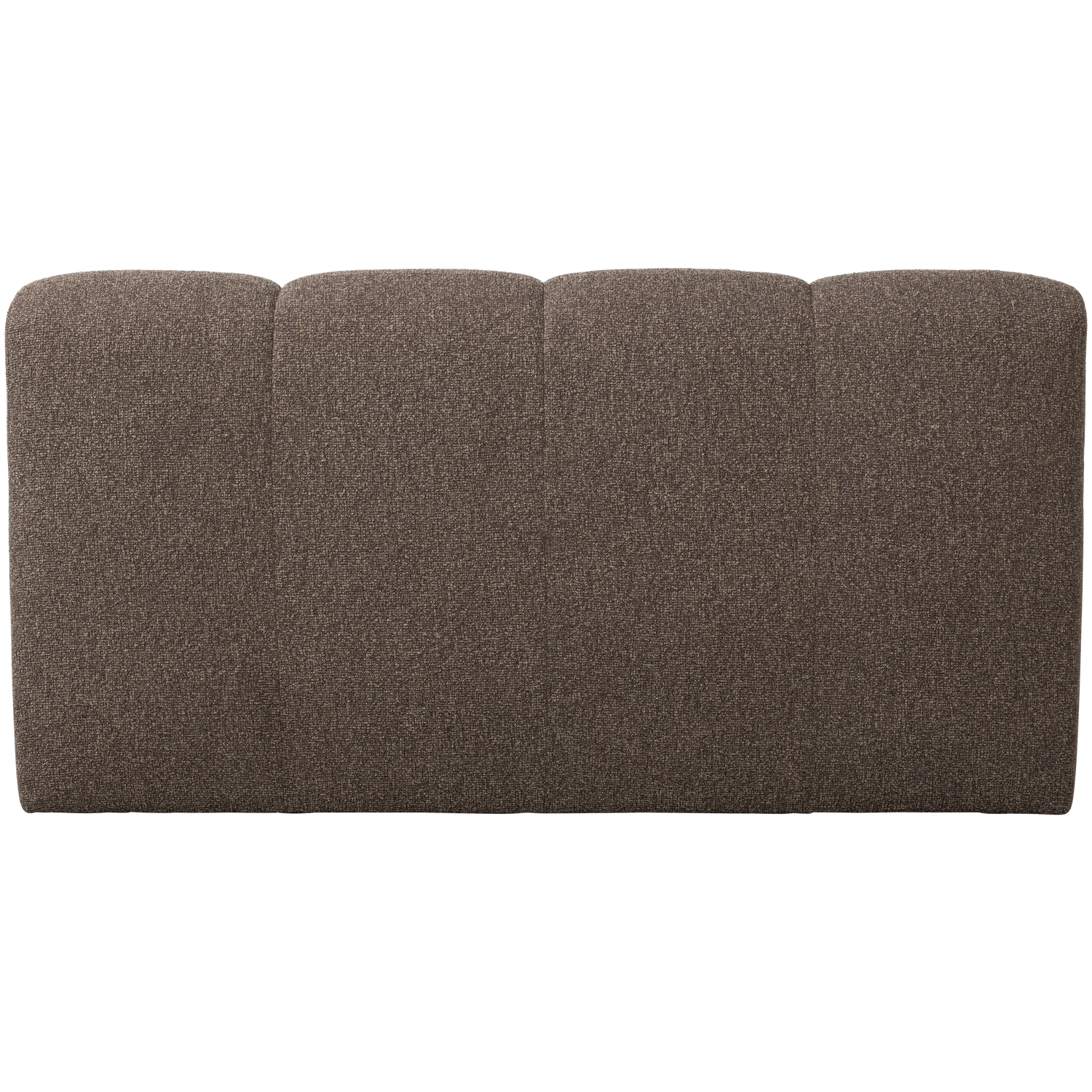 Mojo eetbank 164 cm met rugleuning ribstof roestbruin