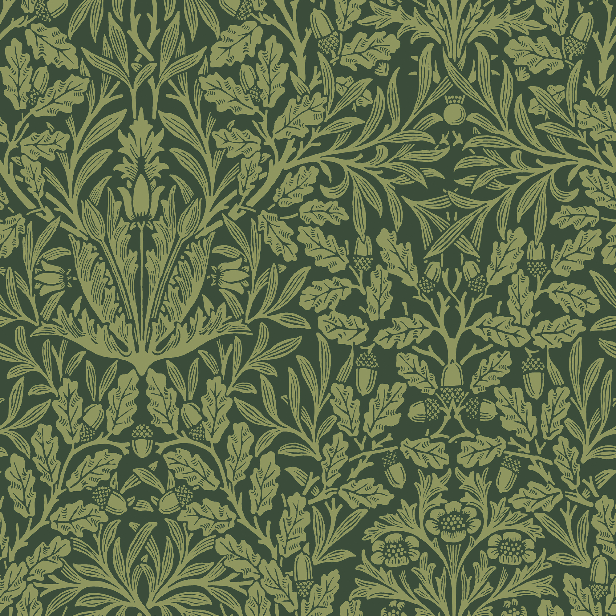 Behang William Morris at Home Acorn