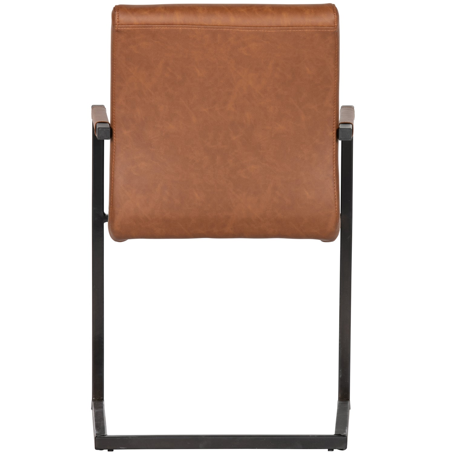 Bas eetkamerstoel pu cognac