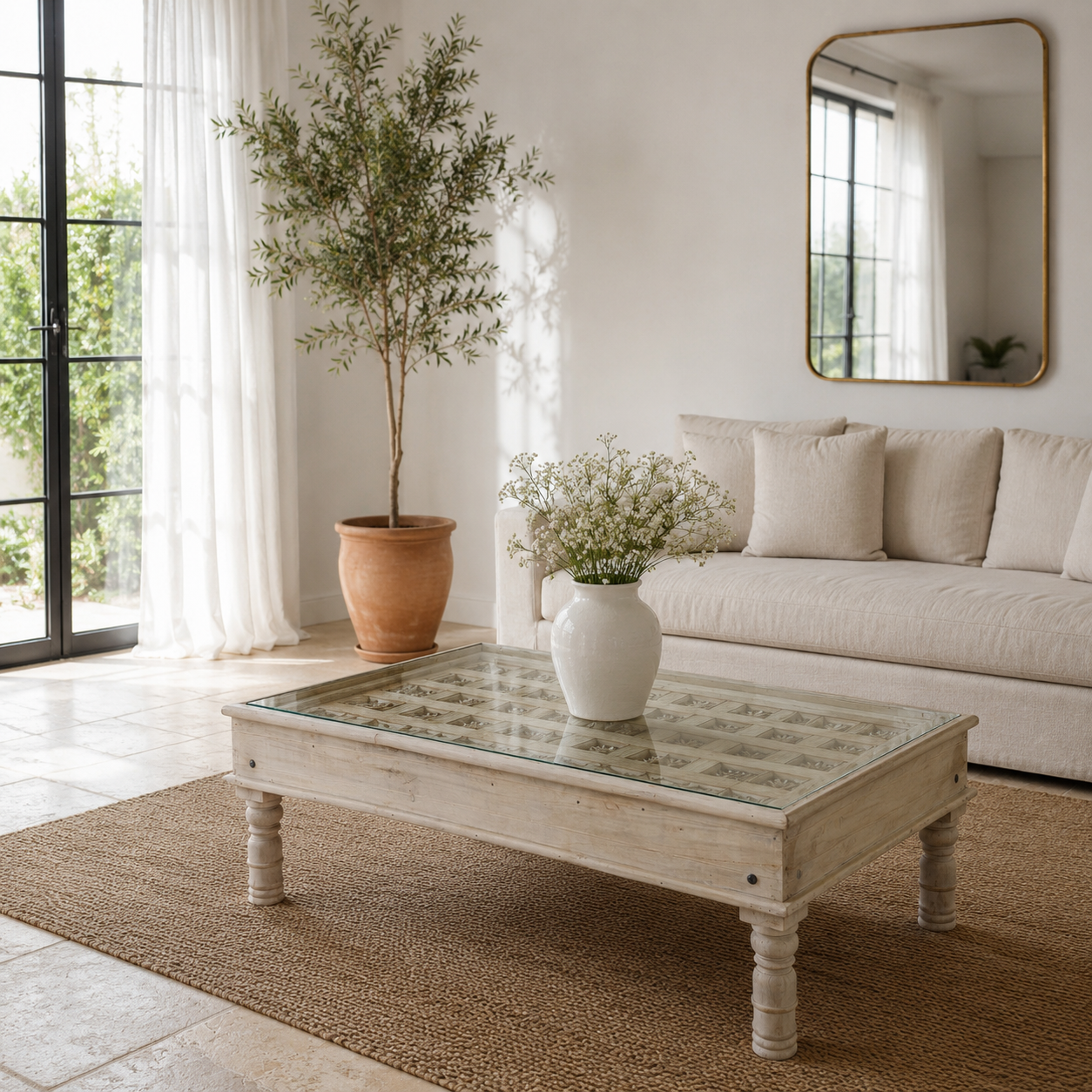 Jayson - Salontafel van Gerecycled Teakhout 