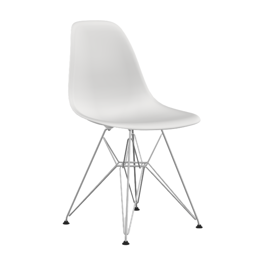 Vitra Eetkamerstoel DSR choom onderstel wit