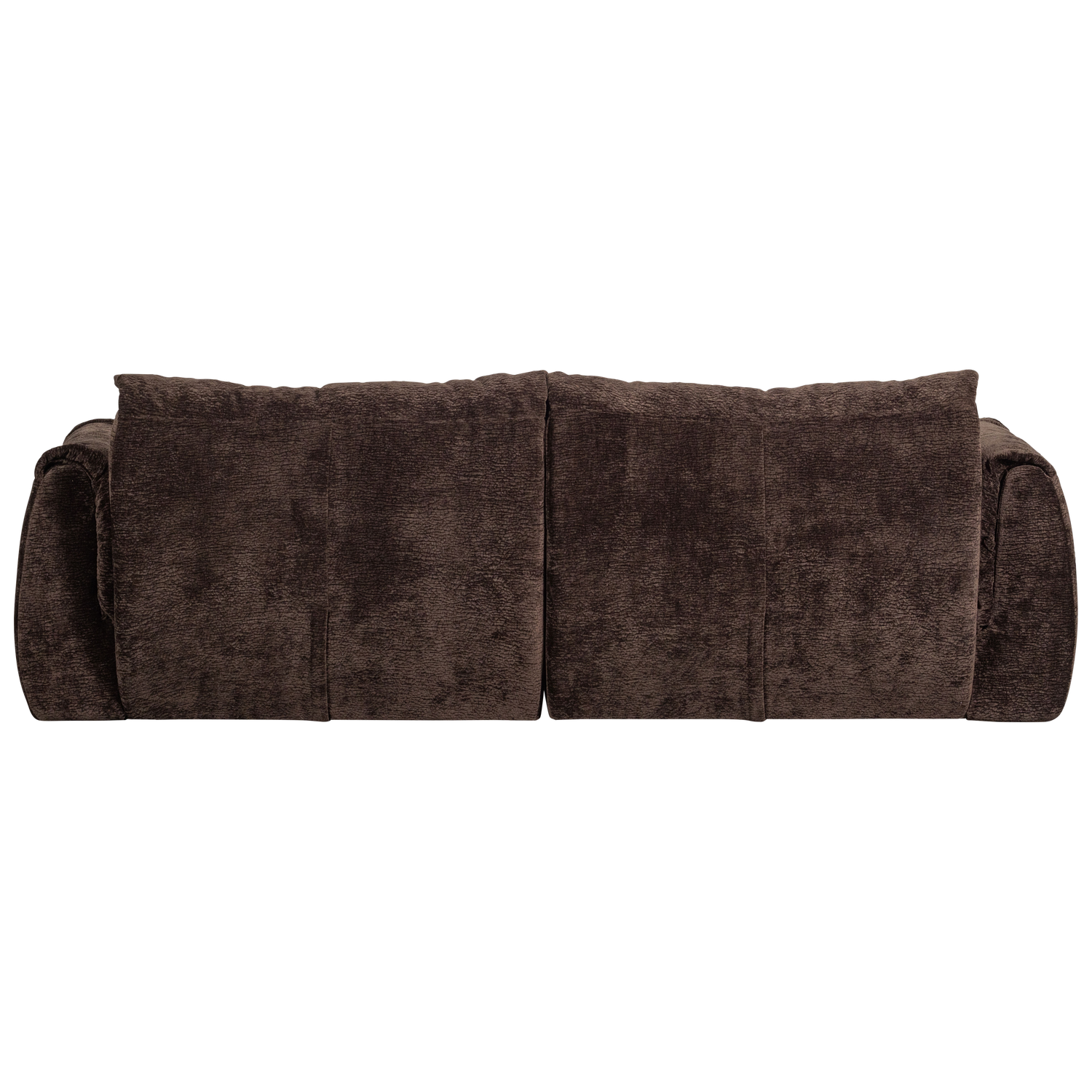Baggy 2-zits bank 3d chenille middenbruin