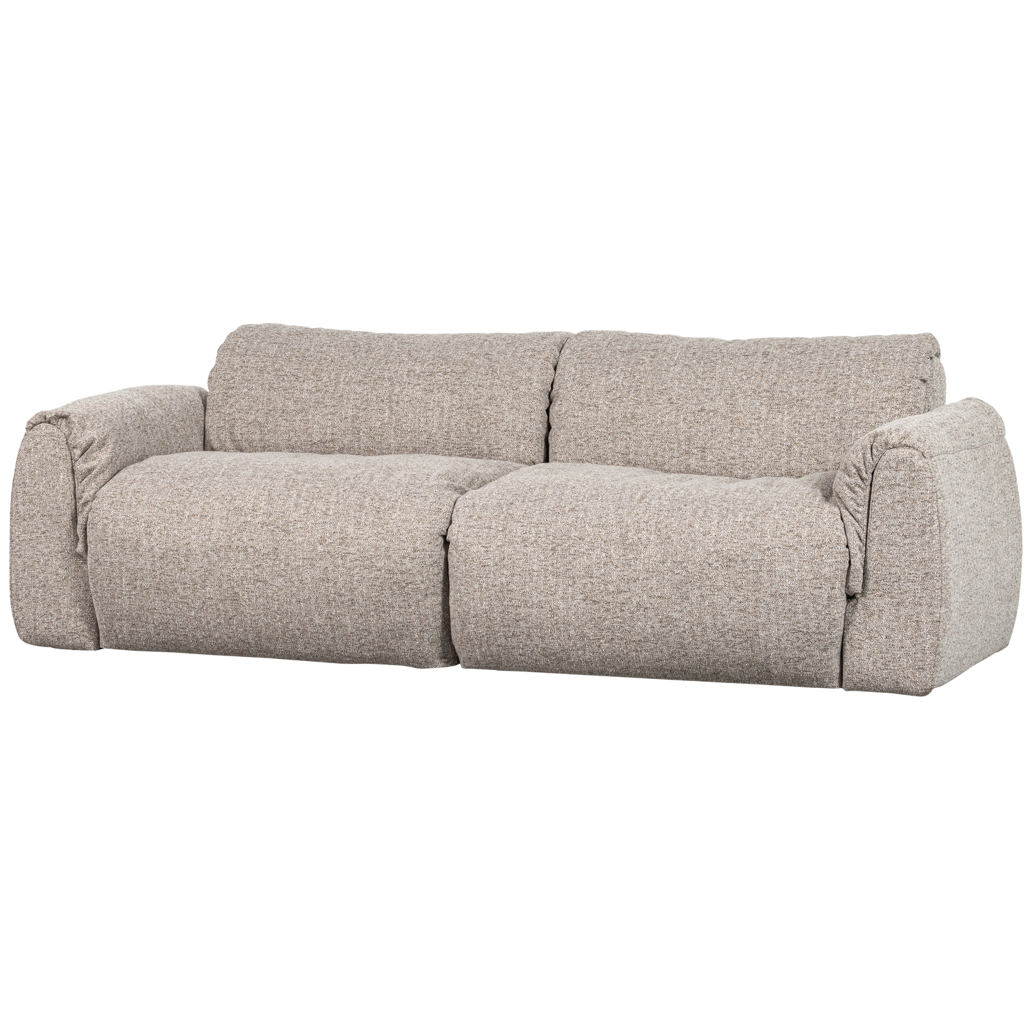 Baggy 2-zits bank 3d chenille middenbruin