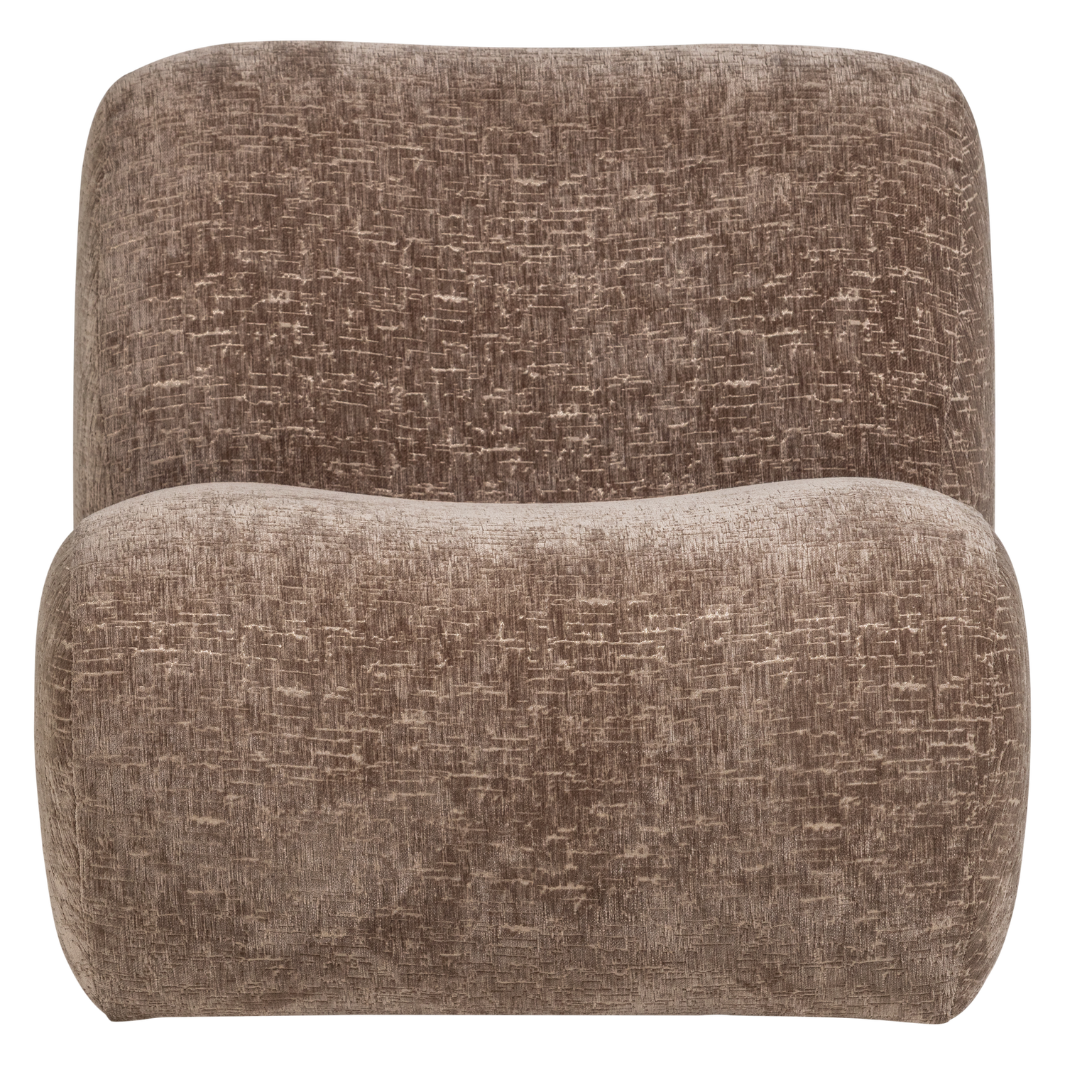 Nomu fauteuil grove chenille lichtbruin [fsc]