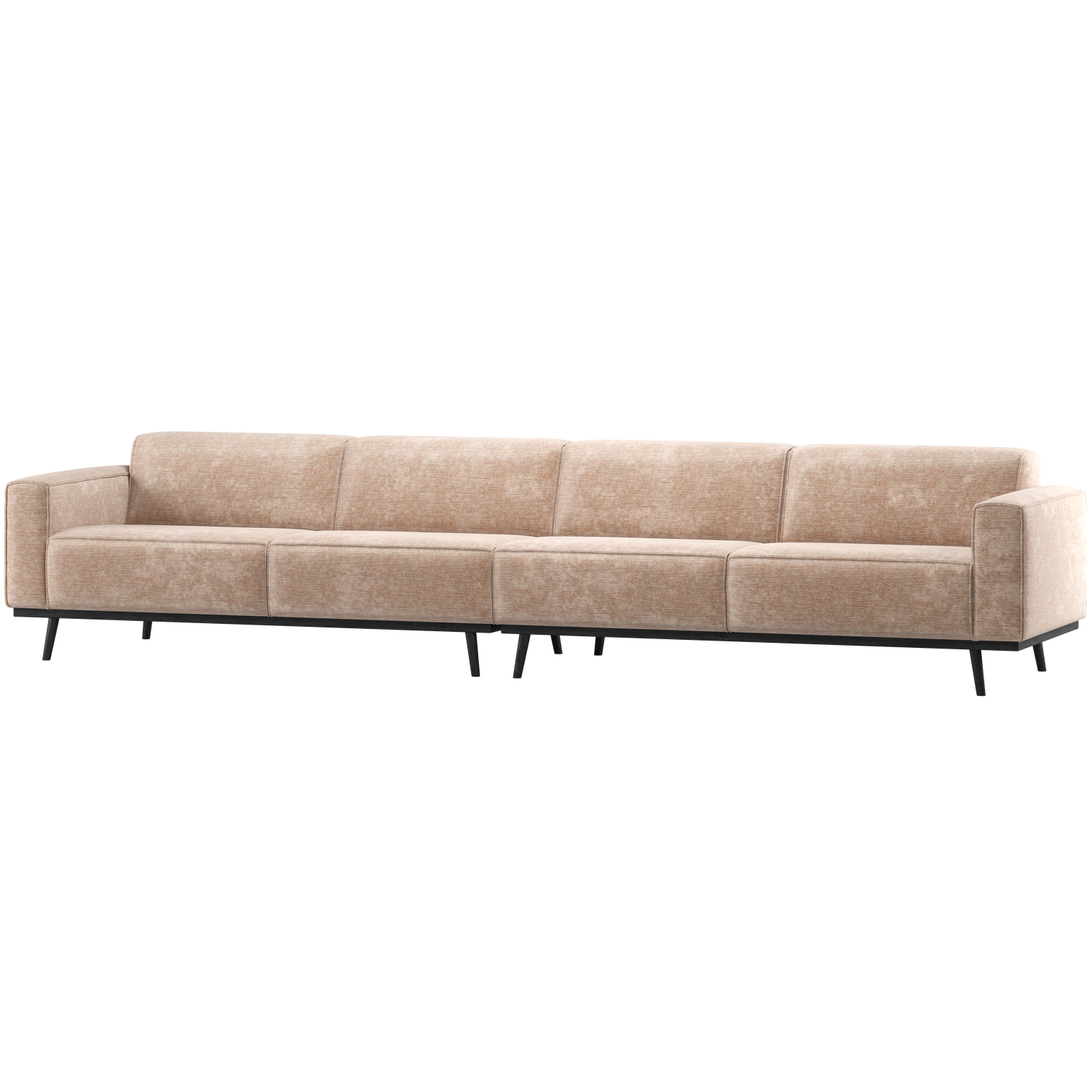 Statement xl 4-zits bank 372 cm lichtbruin melange