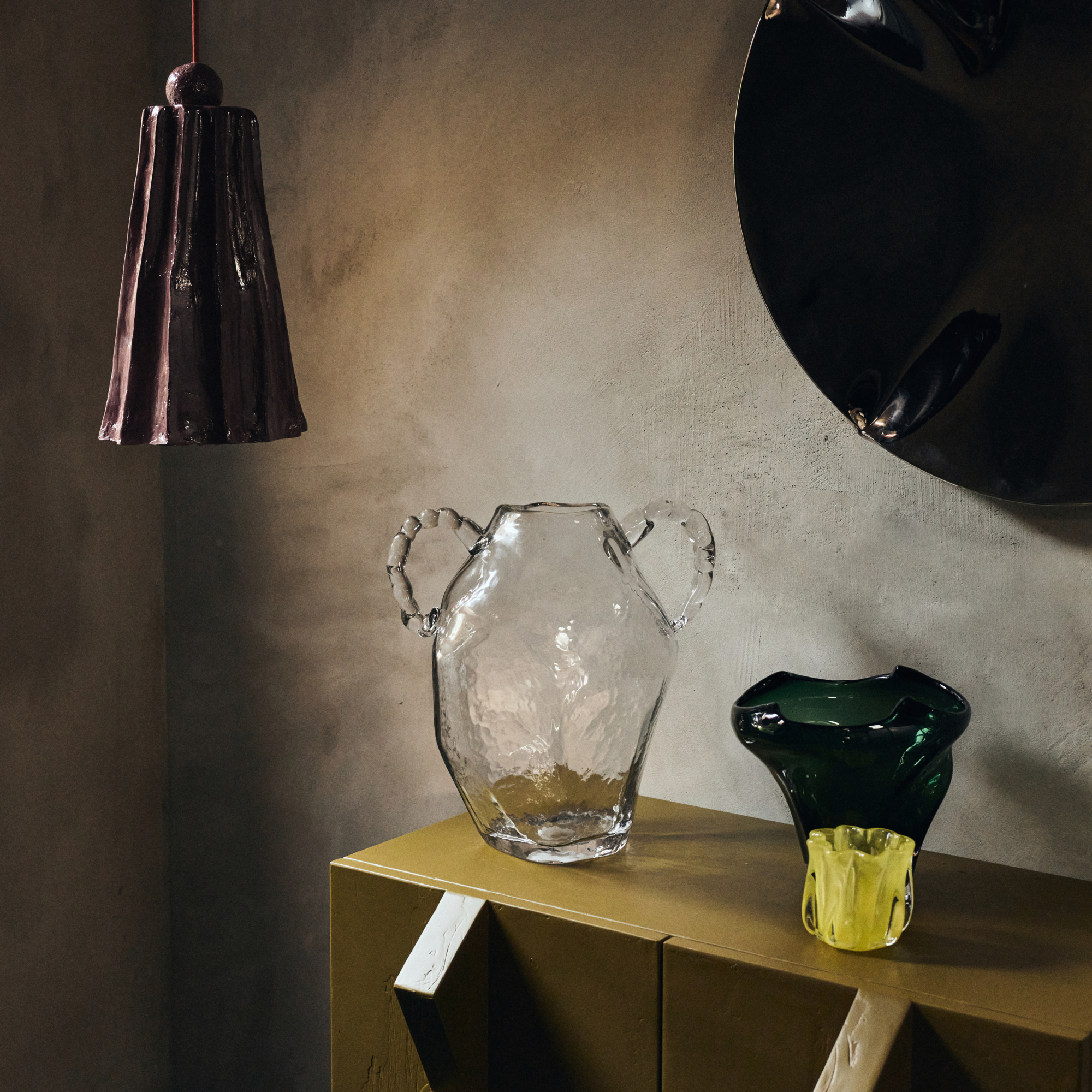 HKliving Vaas Nienke Sikkema Gemstone Amfora sapphire