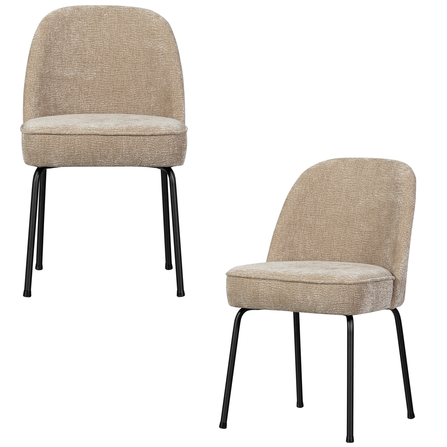 Vogue eetkamerstoel structure velvet brass