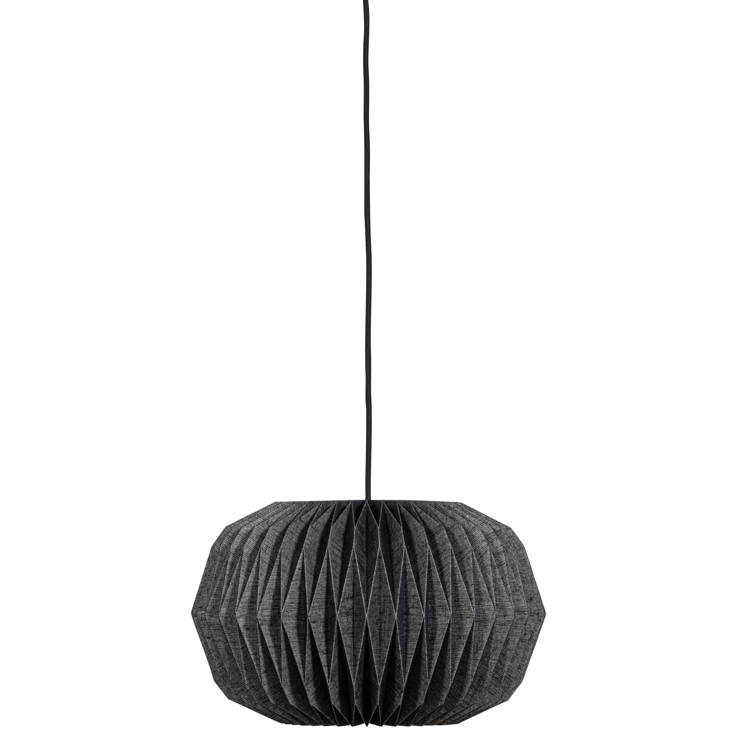 Globe hanglamp papier naturel/zwart