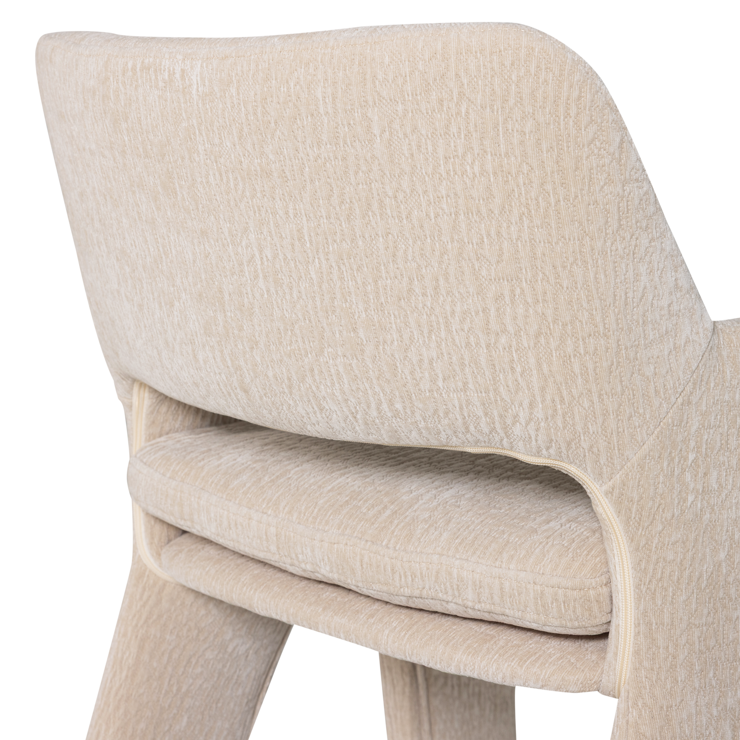 Bigfoot eetkamerstoel chenille taupe [fsc]