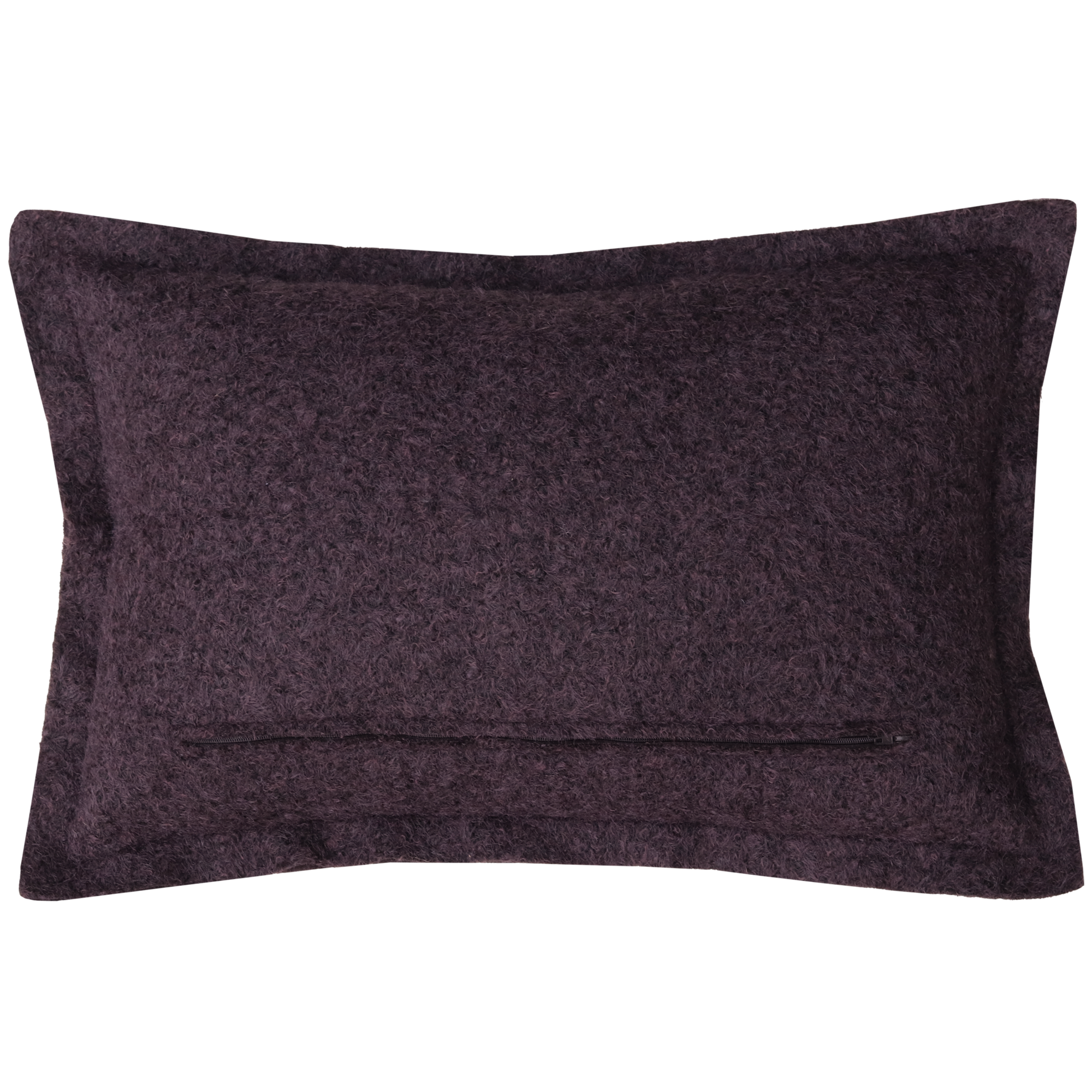 Kussen wol boucle dark chocolate