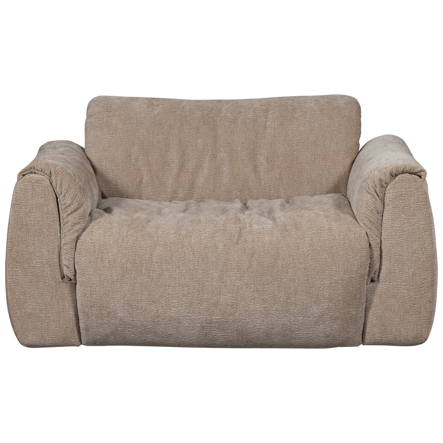 Baggy loveseat geweven chenille bruin