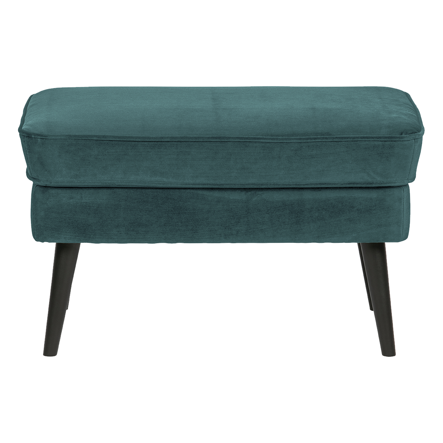 Rocco hocker velvet donkerbruin [fsc]