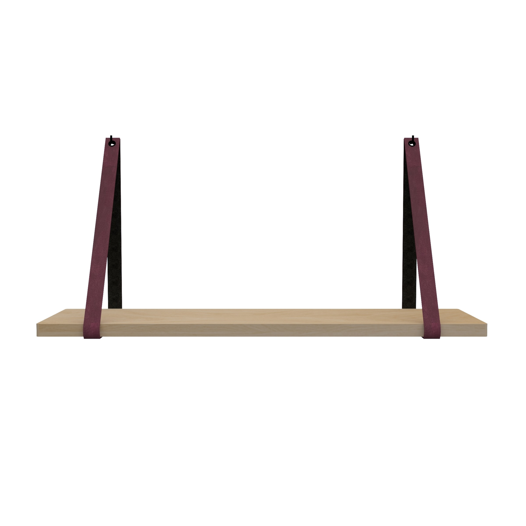Leren plankdragers (set van 2)