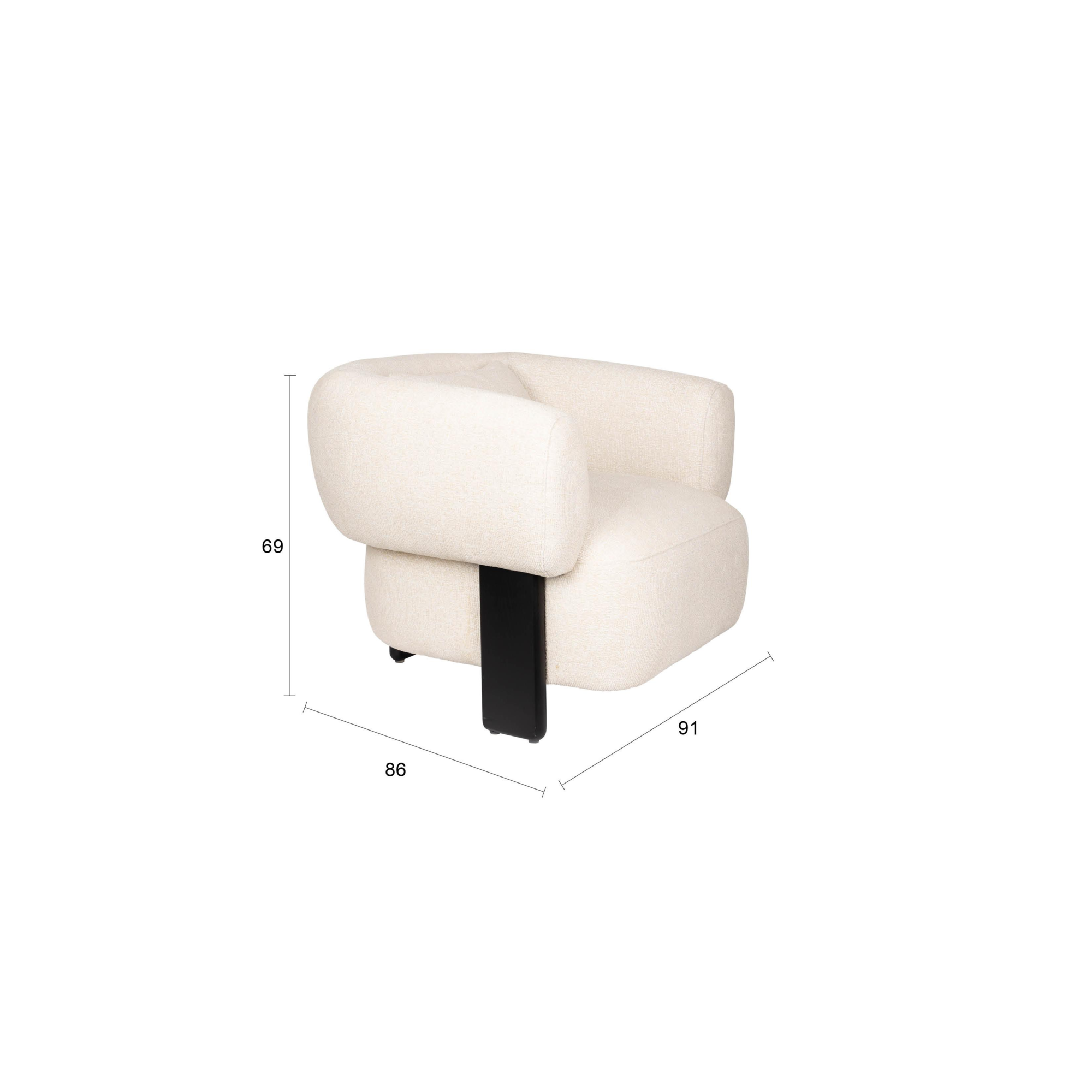 Neil fauteuil beige
