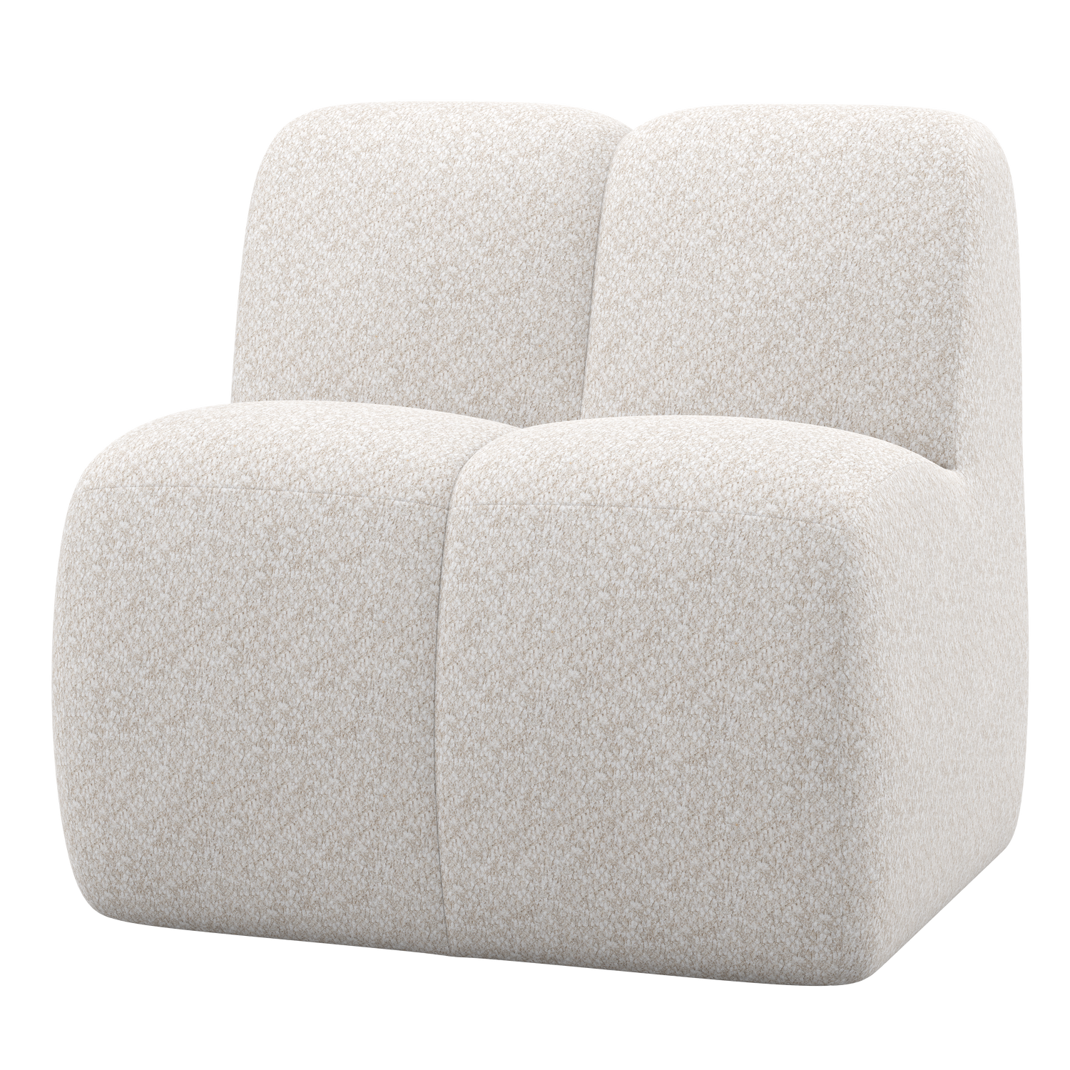 Mojo eetbank 84 cm met rugleuning wollig bruin