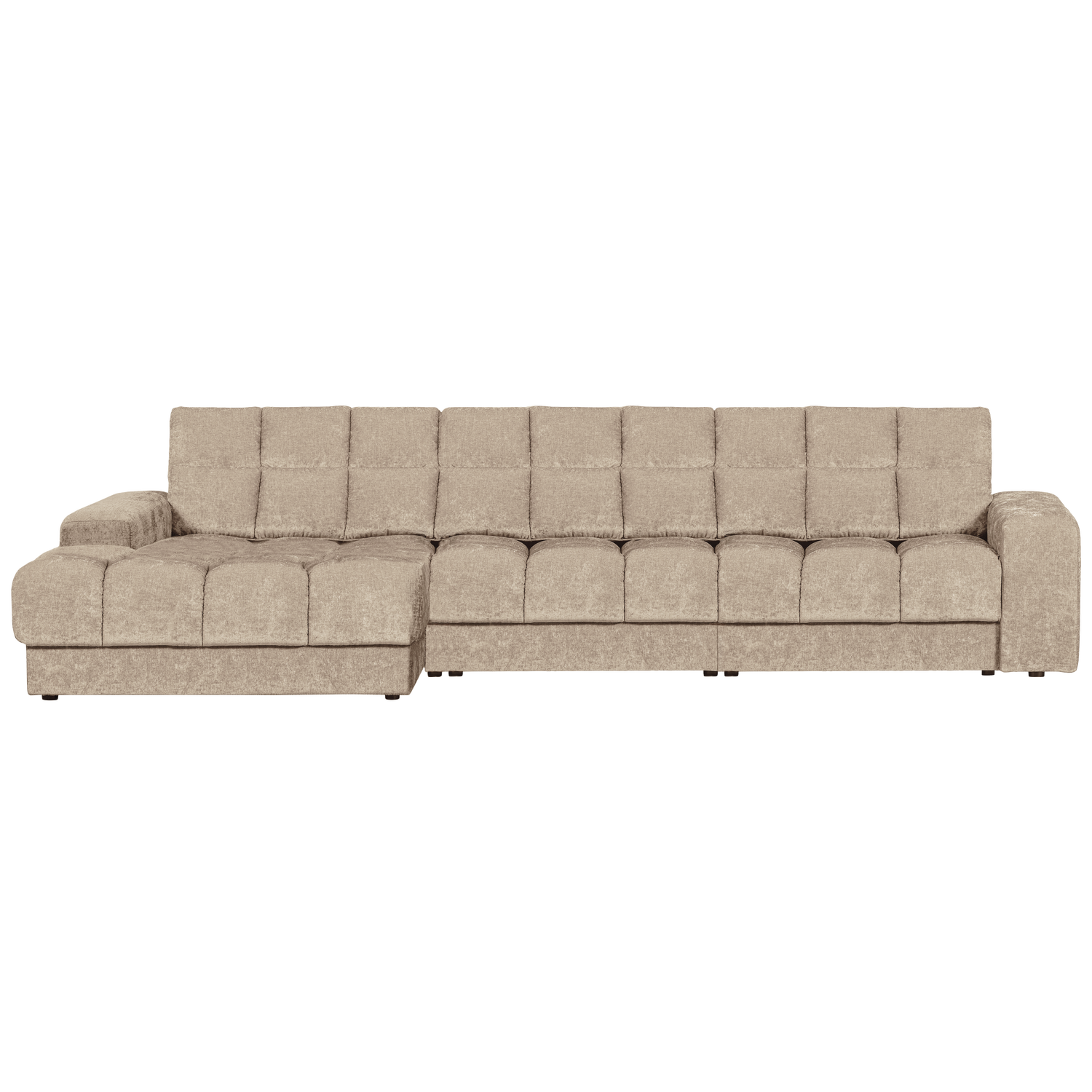 Second date chaise longue links velvet antraciet