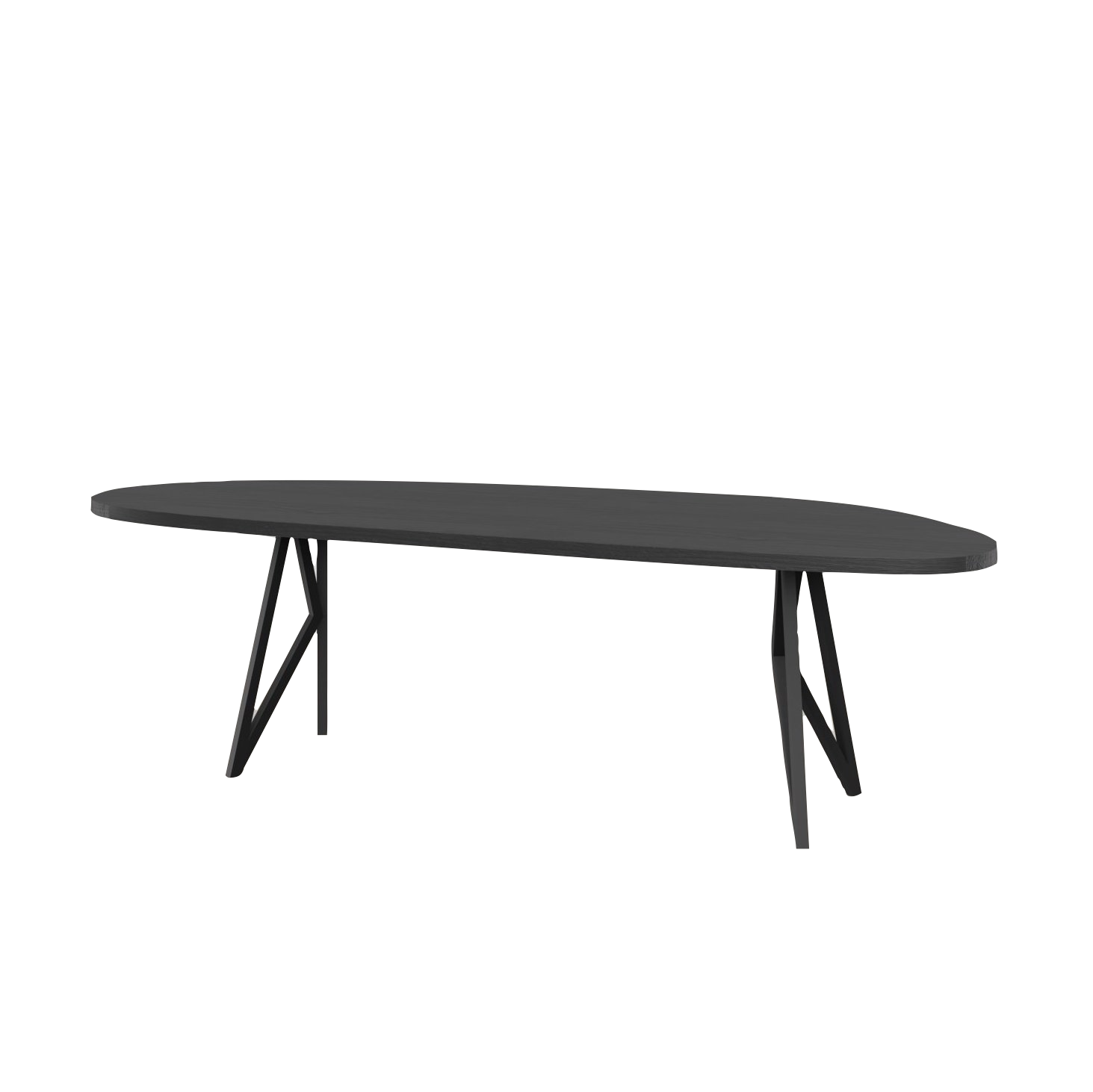 Studio HENK tafel Butterfly Blob - zwart frame, zwarte beits