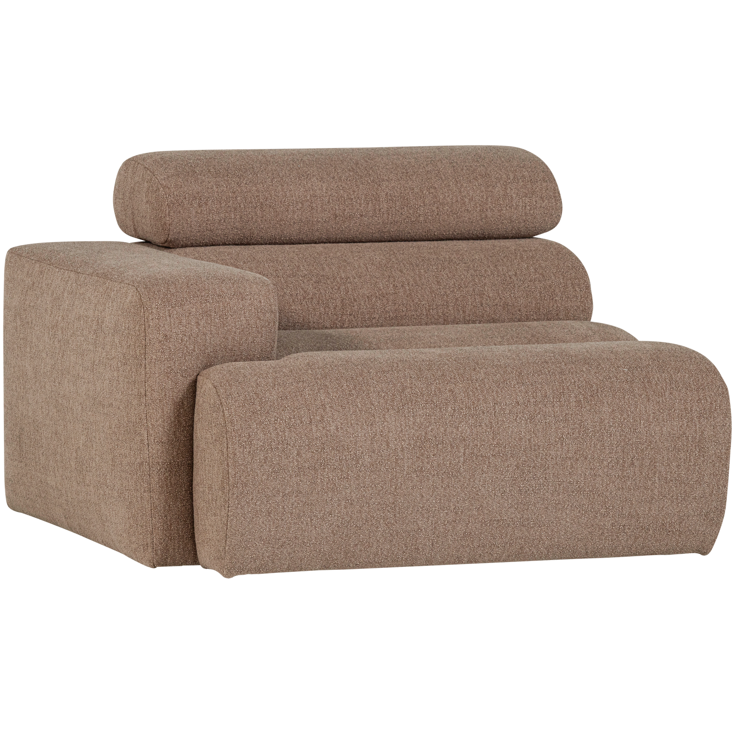 Novi 1-zits element arm links boucle karamelbruin