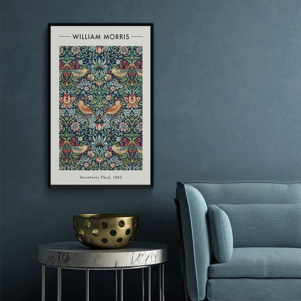 Walljar plexiglas schilderij - William Morris - Strawberry Thief