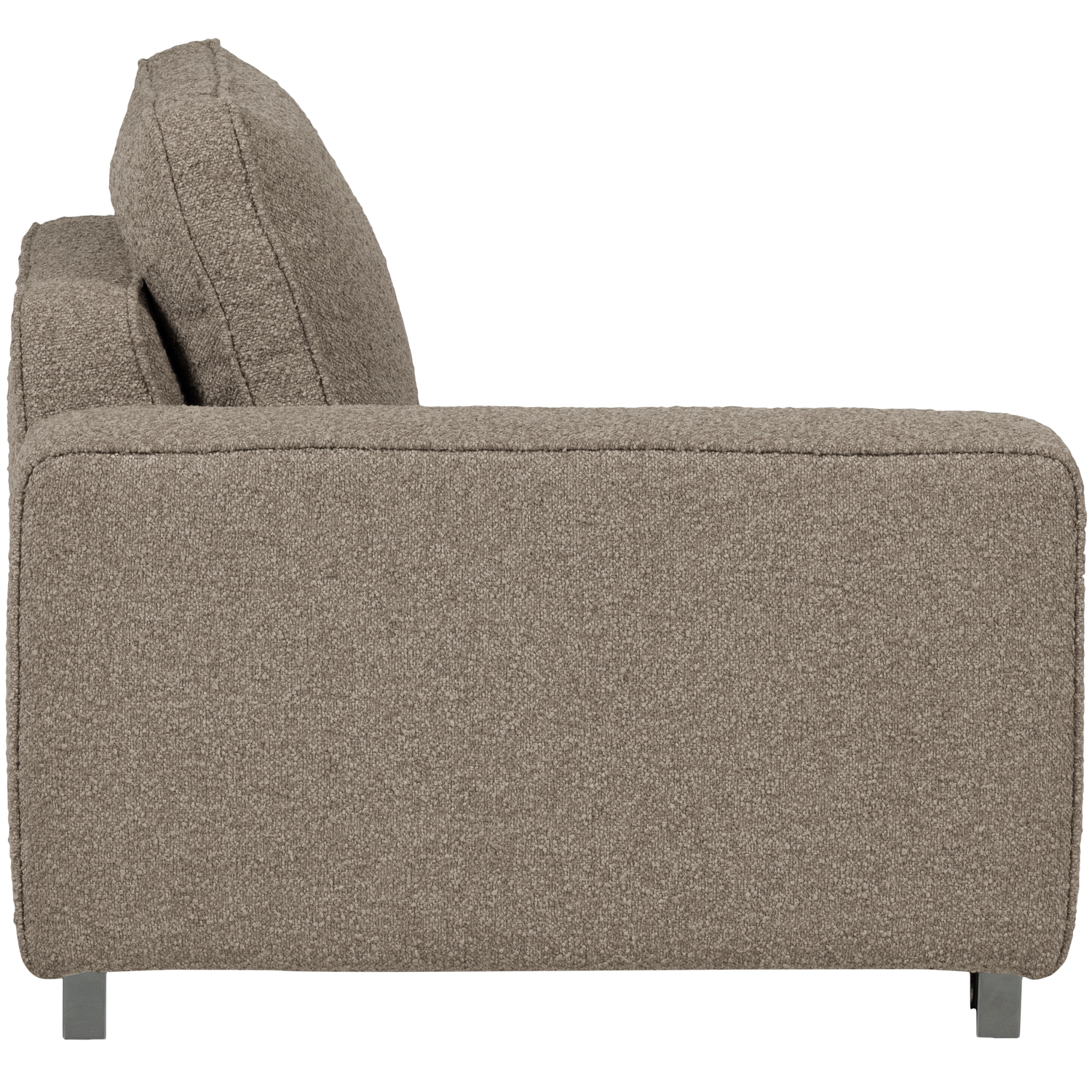 Lazy 1-zits element met arm links boucle antraciet