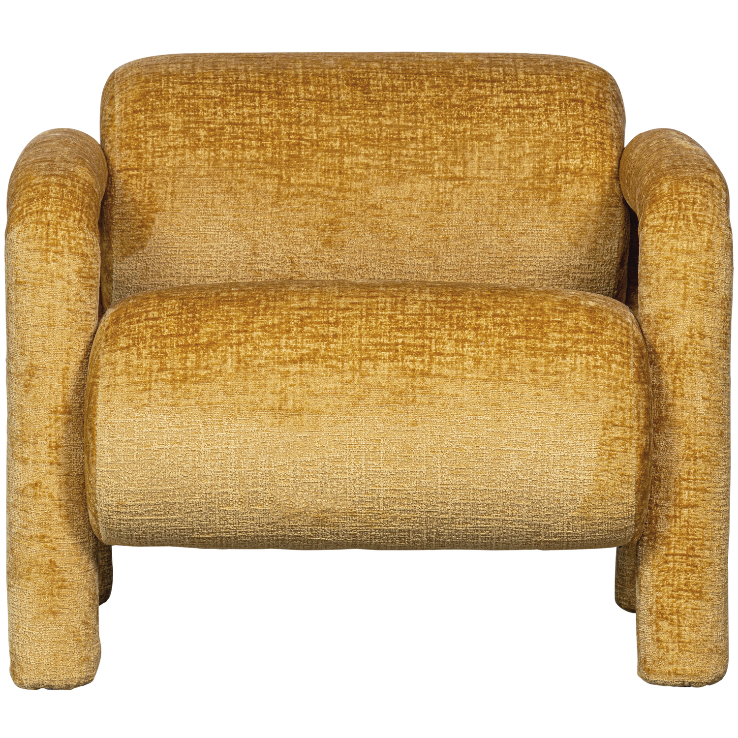 Lenny fauteuil met dessin grijsblauw