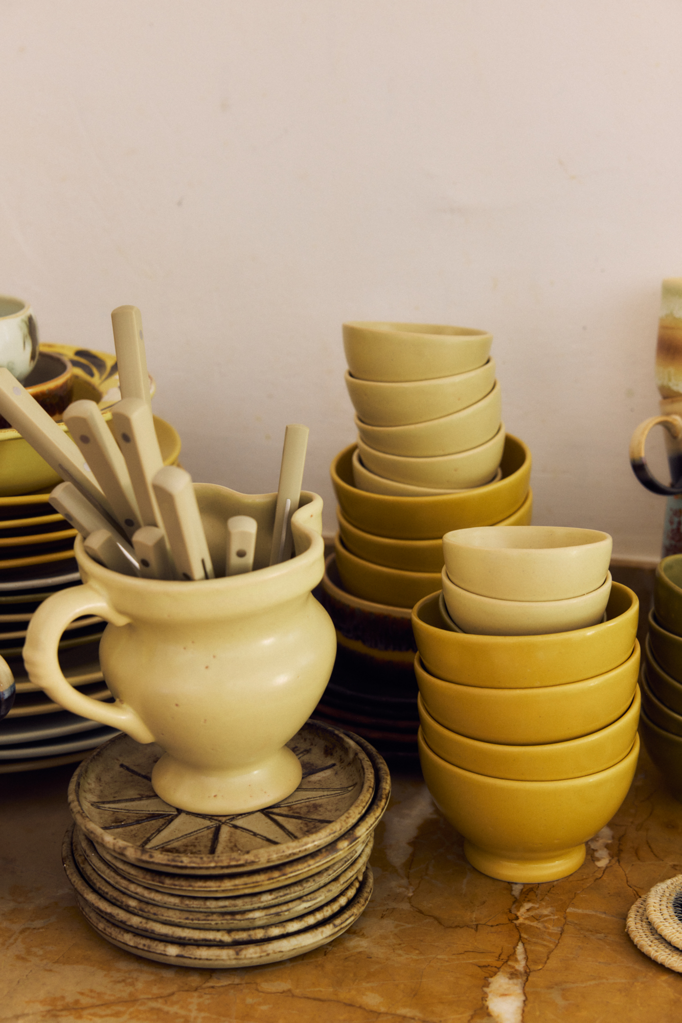 HKliving Servies Farmhouse Ceramics Schaaltjes S - set van 4