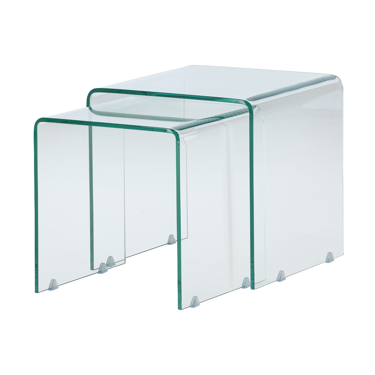 Cornelis glazen bijzettafel set
