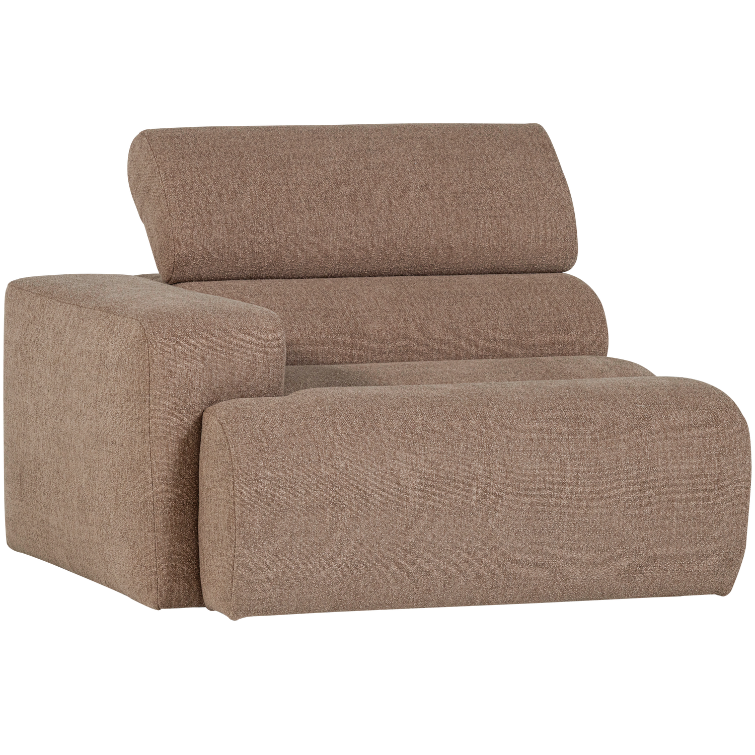 Novi 1-zits element arm links boucle karamelbruin