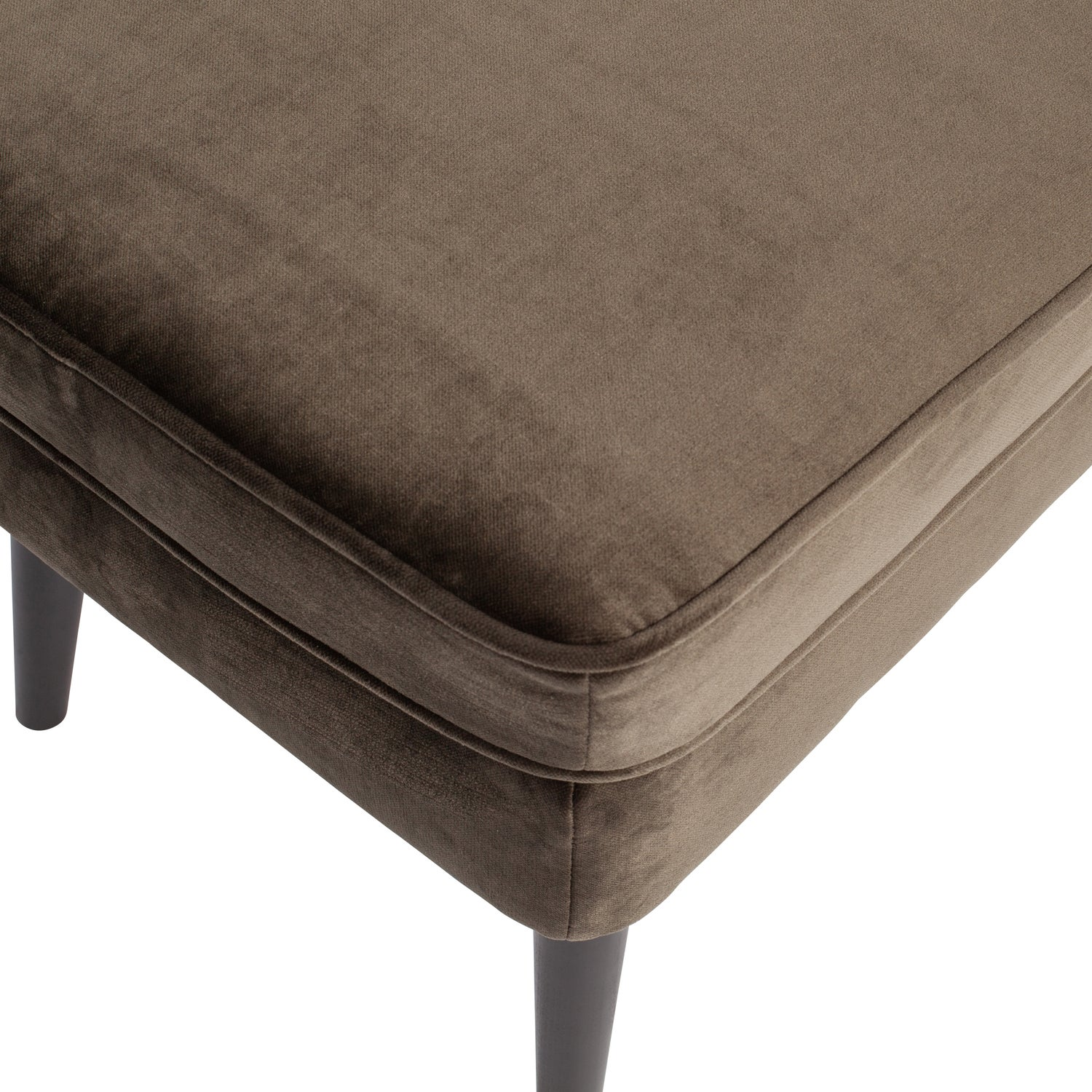 Rocco hocker velvet donkerbruin [fsc]