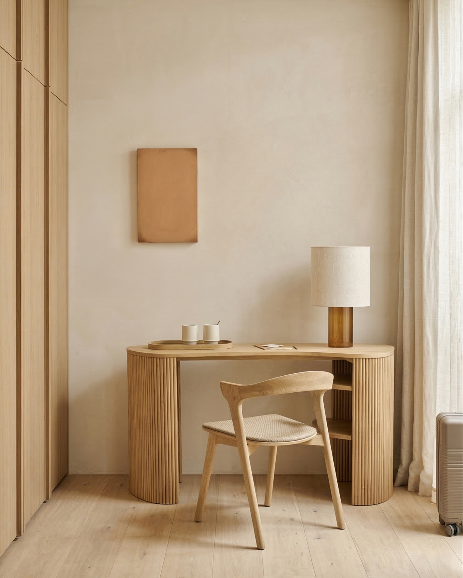 Ethnicraft - Roller Max bureau - mahonie donkerbruin