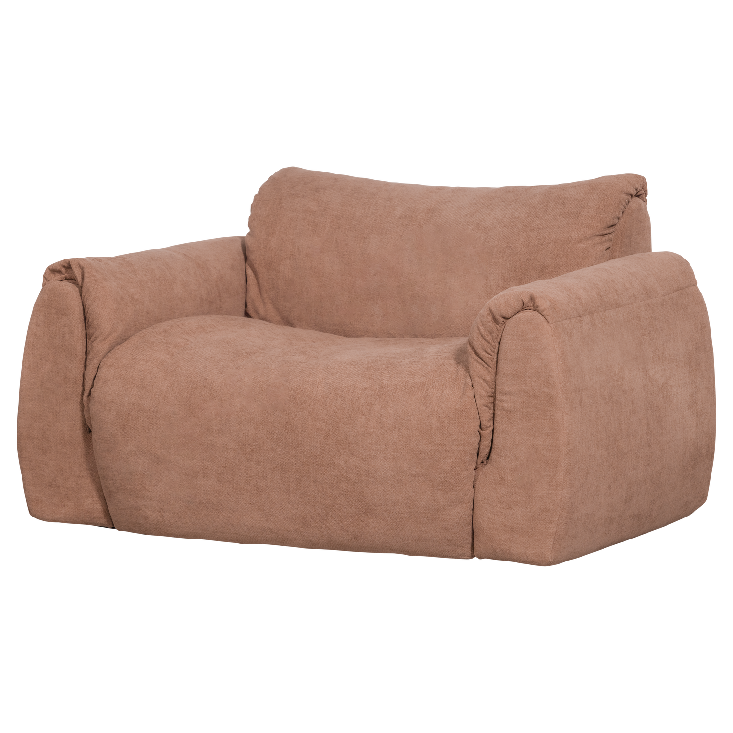 Baggy loveseat geweven chenille bruin