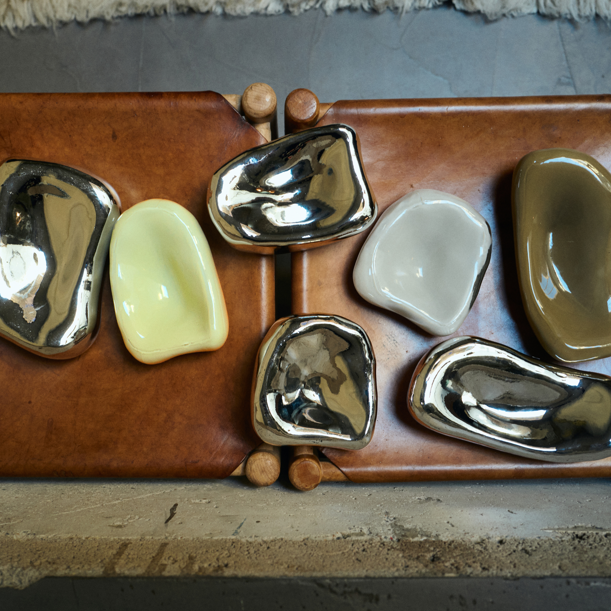 HKliving Decoratieobject glass sculpture Overcast