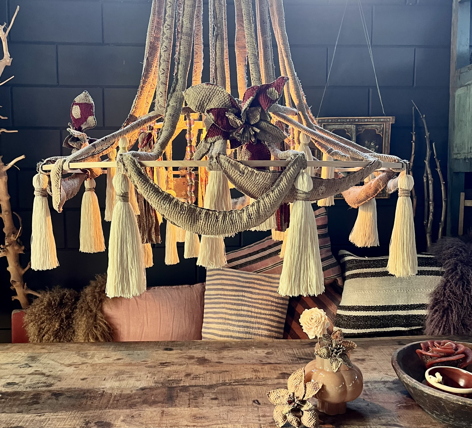 XXL Macramehanglamp