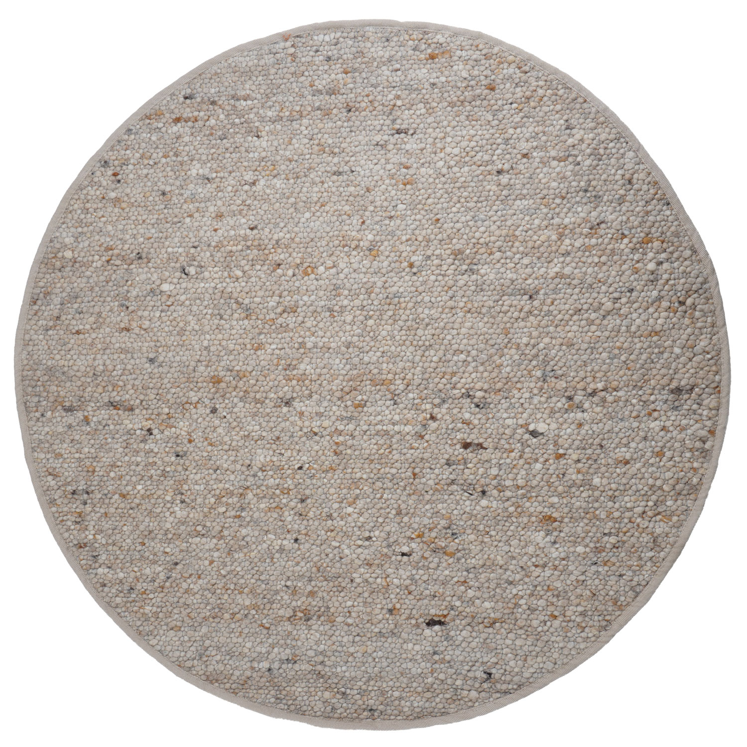 Vloerkleed Stone Licht Beige - Rond