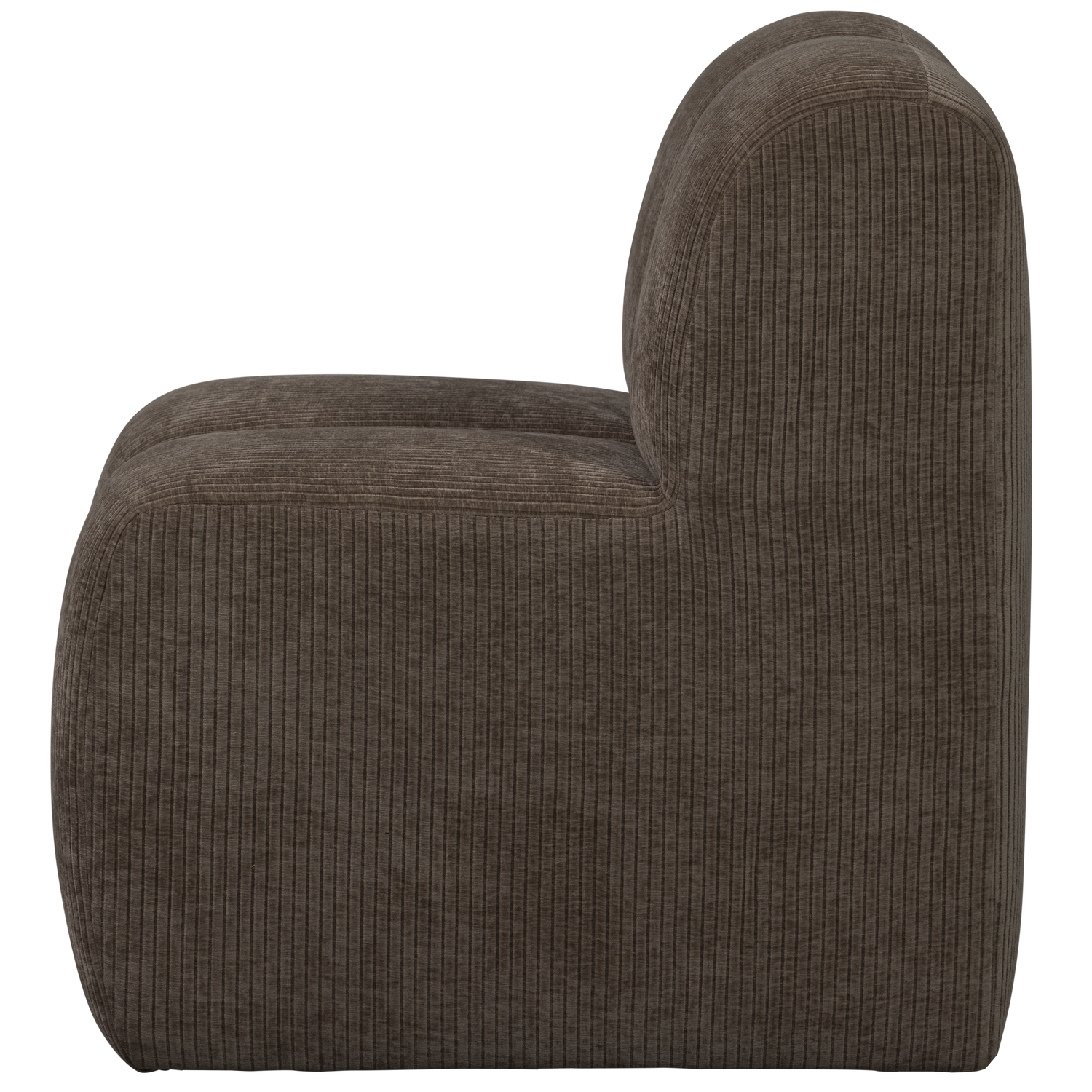 Mojo eetbank 84 cm met rugleuning wollig bruin