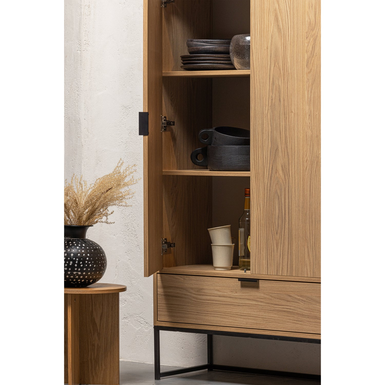 Silas 2-deurs kast eiken decor [fsc]