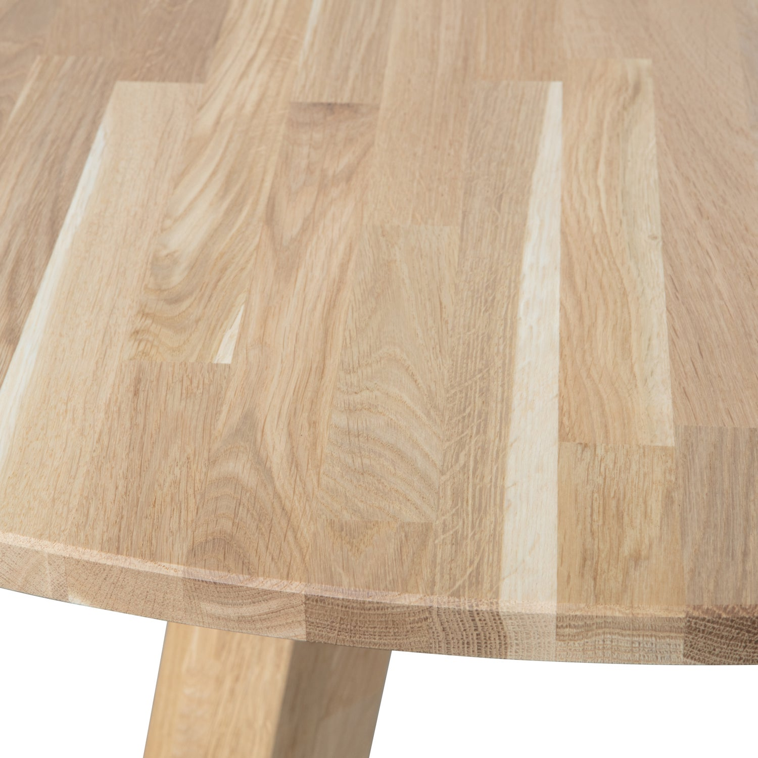 Rhonda xl eettafel o150 cm eiken blacknight [fsc]