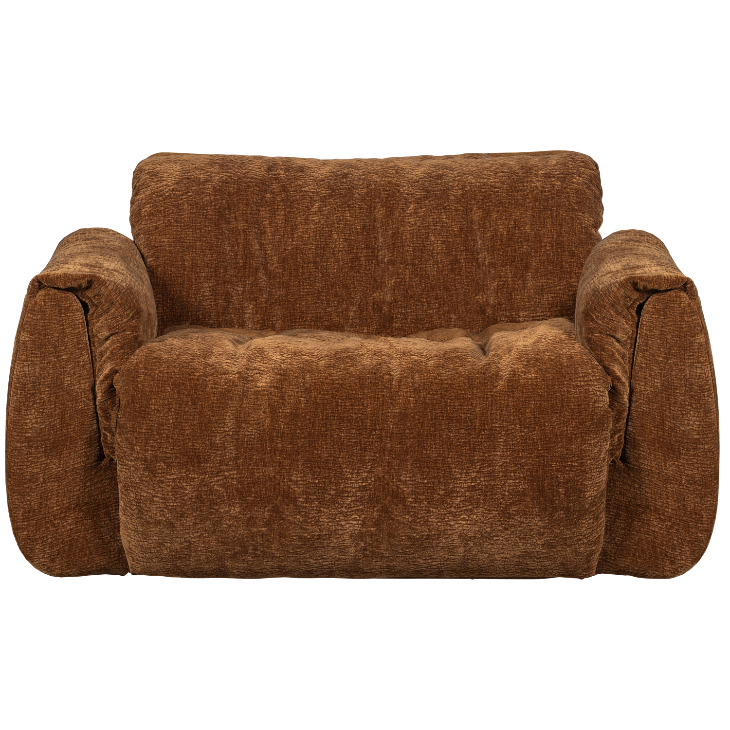 Baggy loveseat geweven chenille bruin