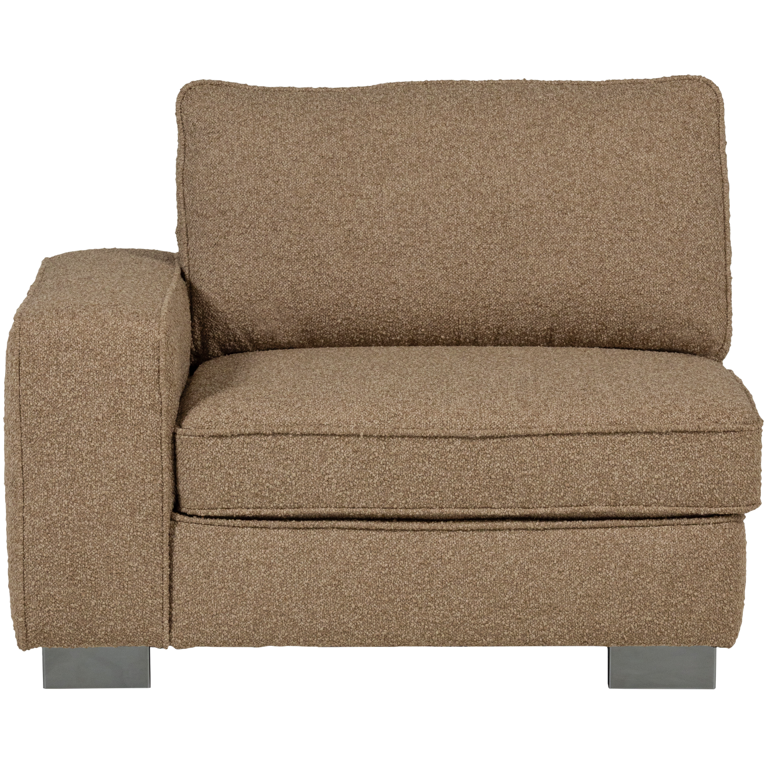 Lazy 1-zits element met arm links boucle antraciet