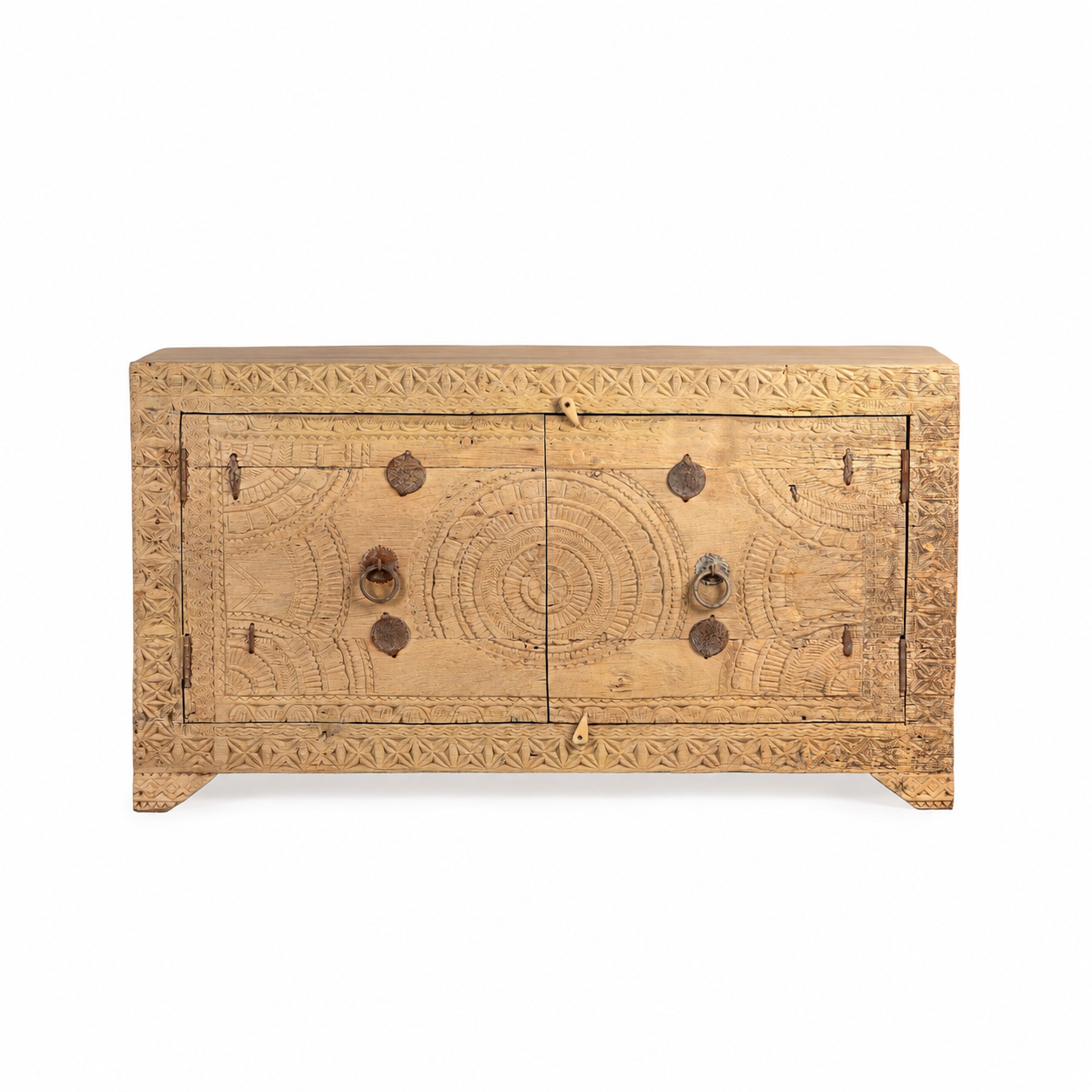 Ayra - Handgesneden Teakhouten Dressoir